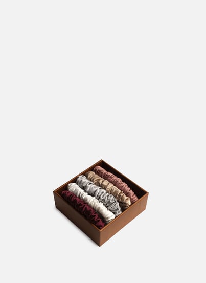 Lot de 5 chouchous en soie VENUS & GAIA Lot de 5 chouchous en soie VENUS & GAIA