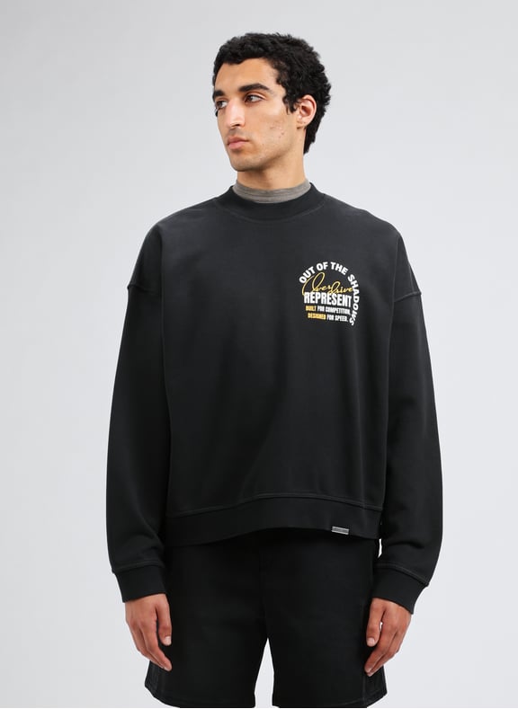 Cotton sweatshirt Black by REPRESENT REPRESENT Cotton sweatshirt Black