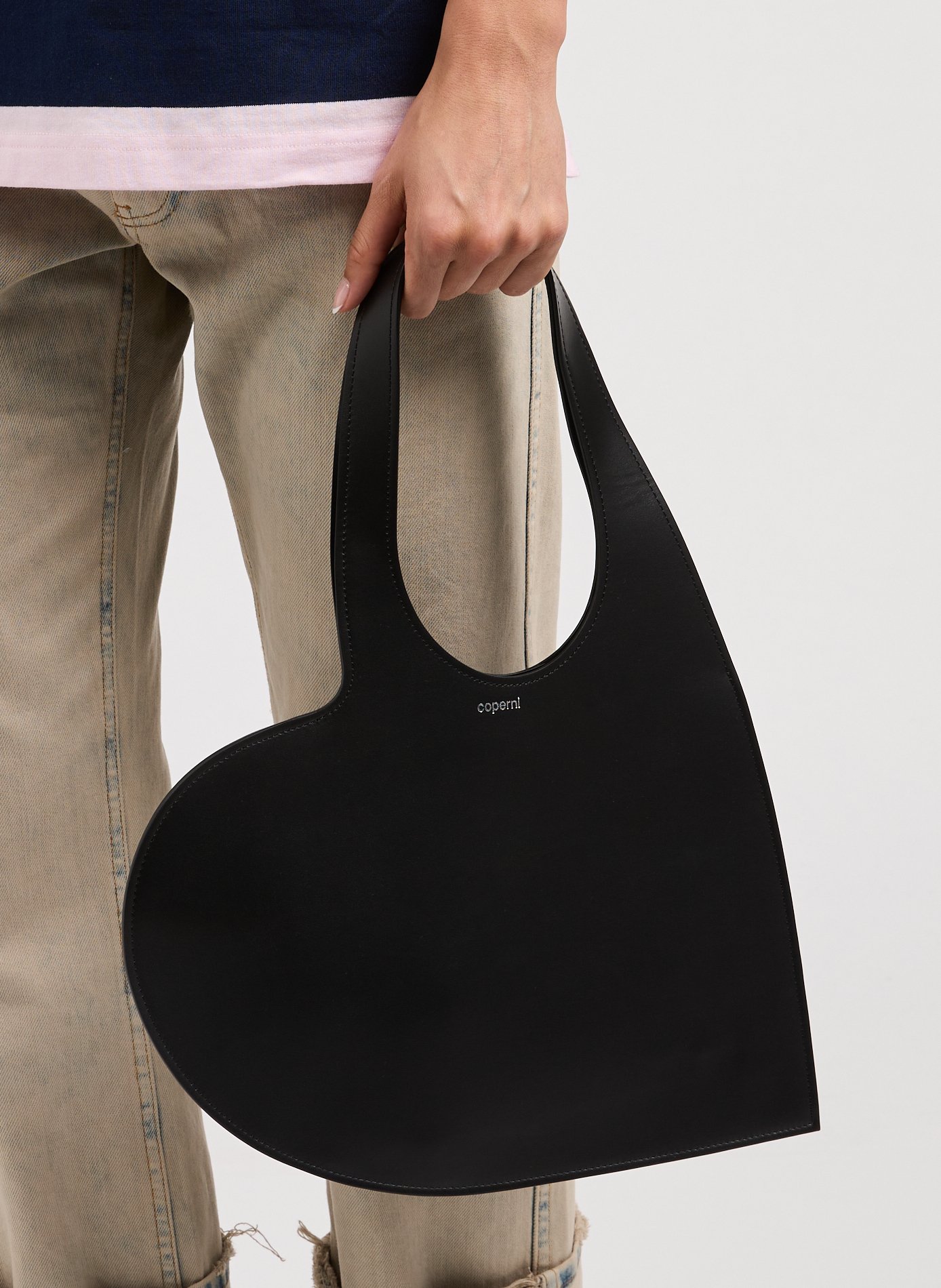 Mini Heart Tote Bag COPERNI Black