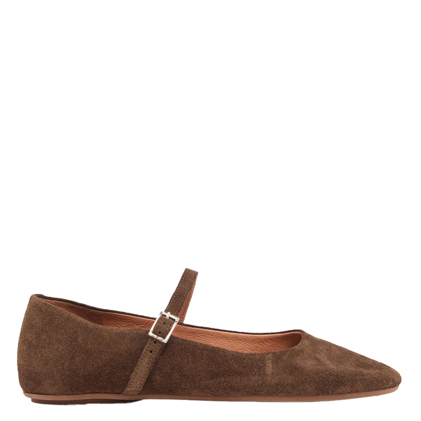 Ballerines en cuir velours drima JONAK Marron