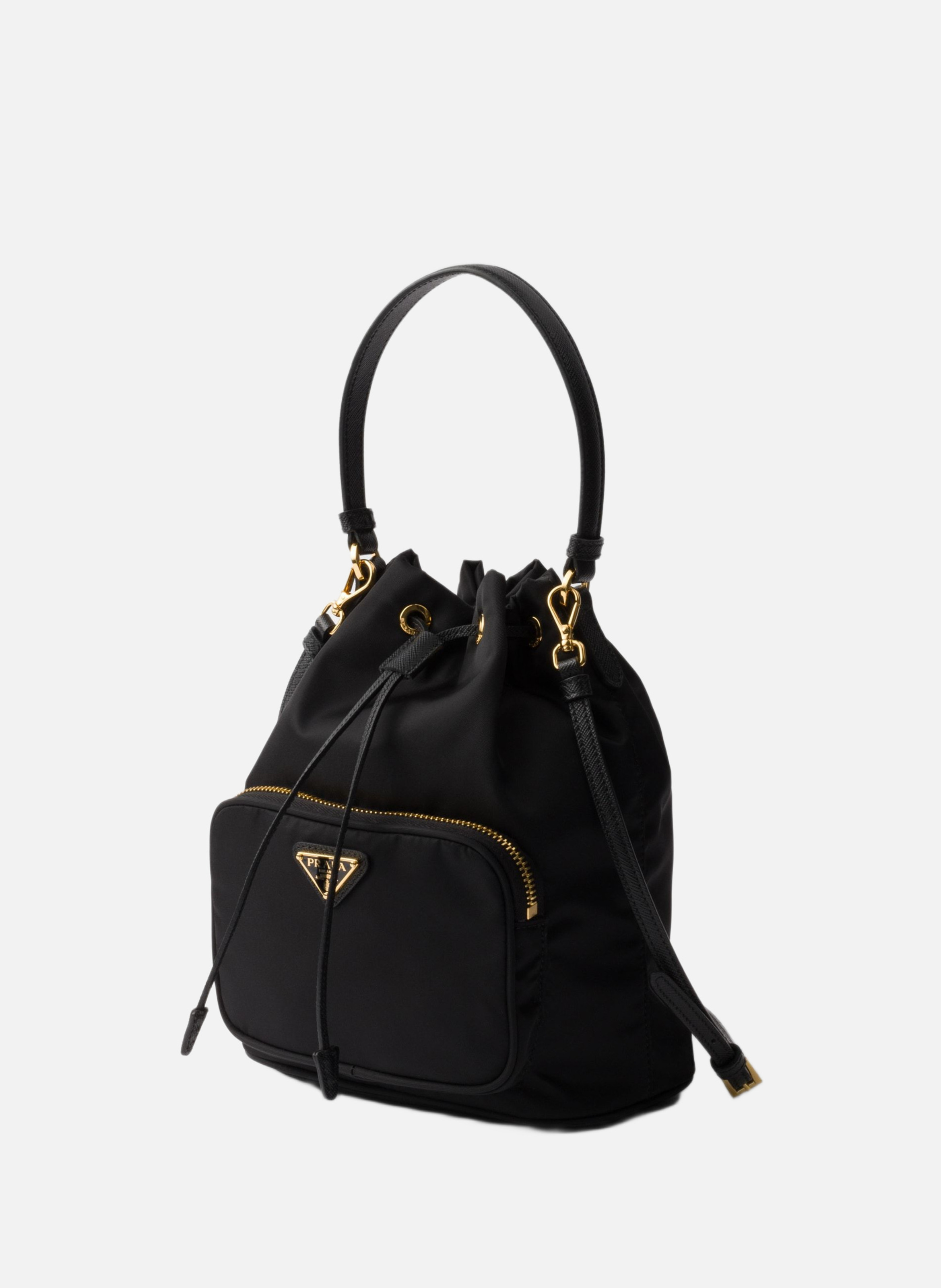 Sac seau prada duet en re-nylon PRADA Noir