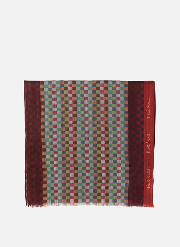 Checked pattern scarf Multicolour by PAUL SMITH PAUL SMITH Checked pattern scarf Multicolour