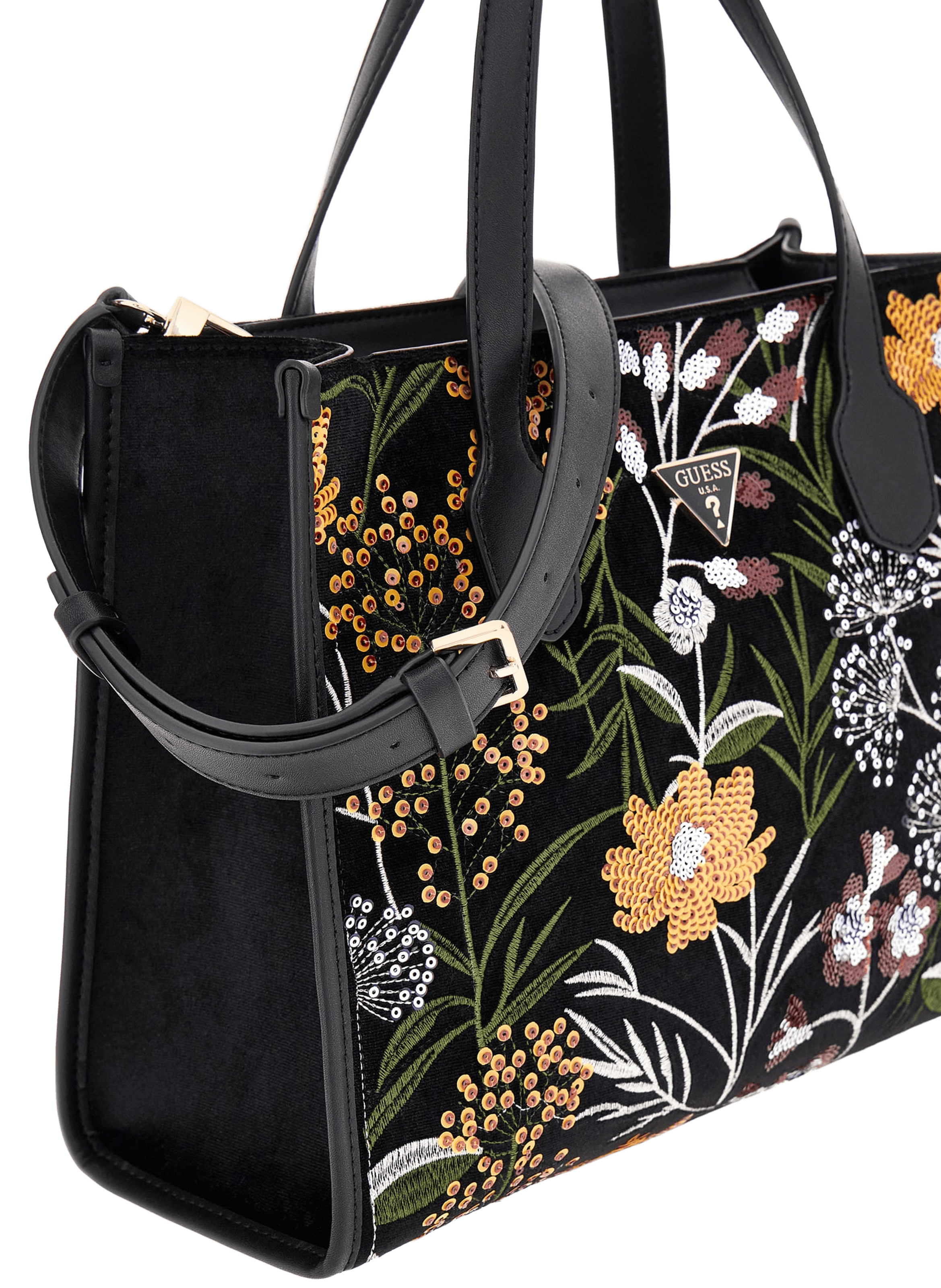 Sac fleuri GUESS Noir