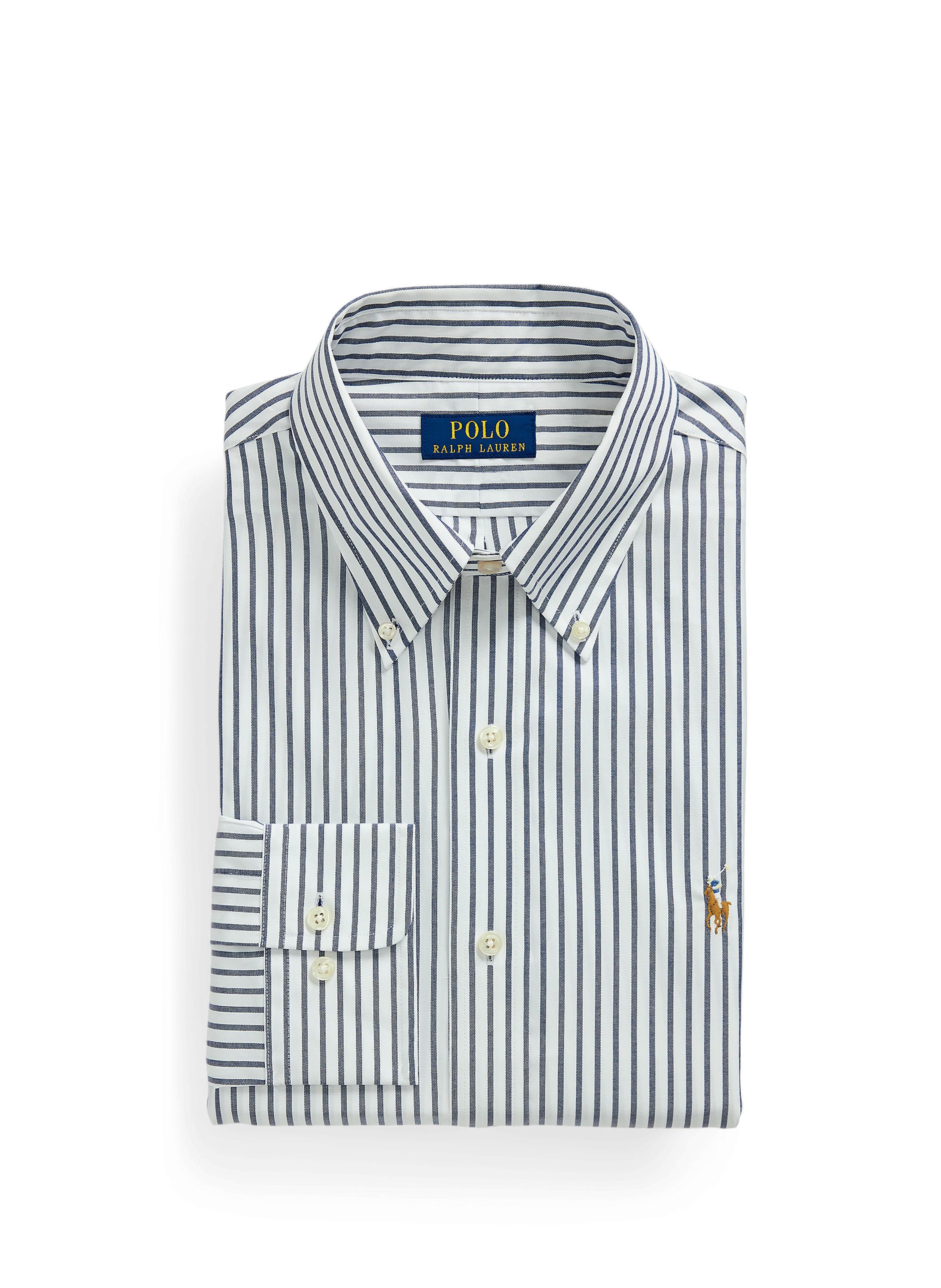 Chemise col américain en coton POLO RALPH LAUREN Bleu