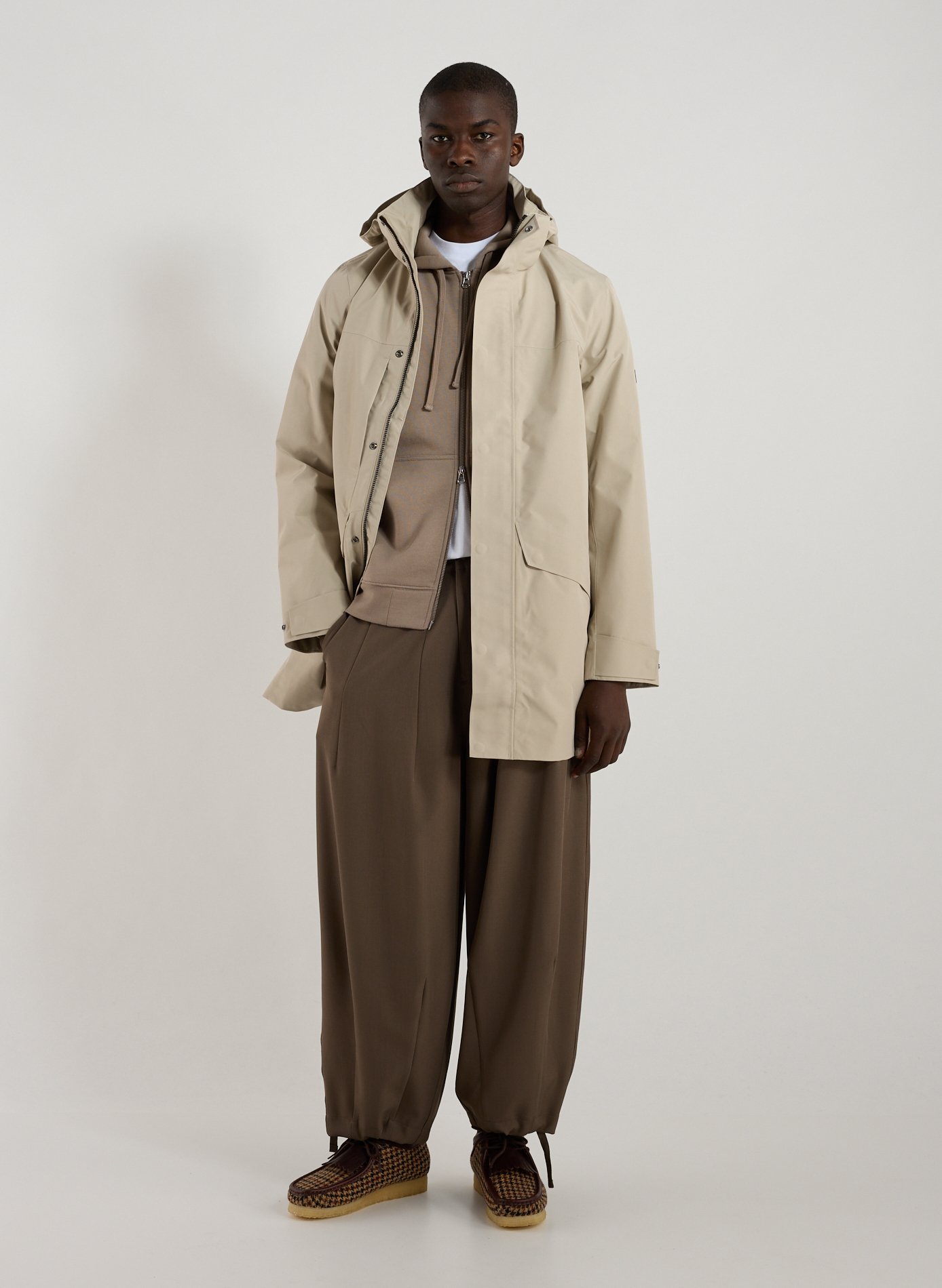 Waterproof hooded parka AIGLE Blue