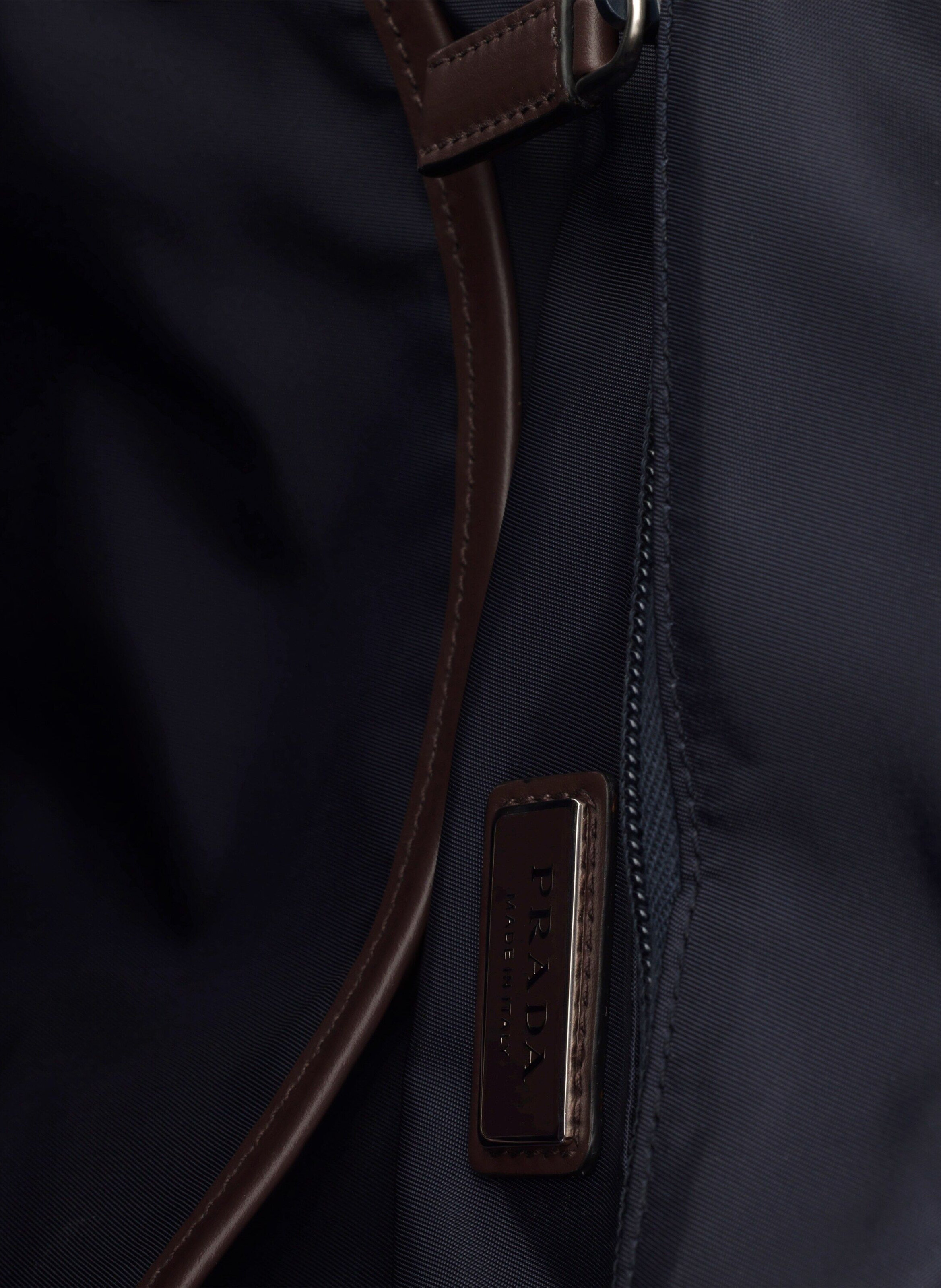 Sac à dos prada speedrock en re-nylon et cuir PRADA Bleu