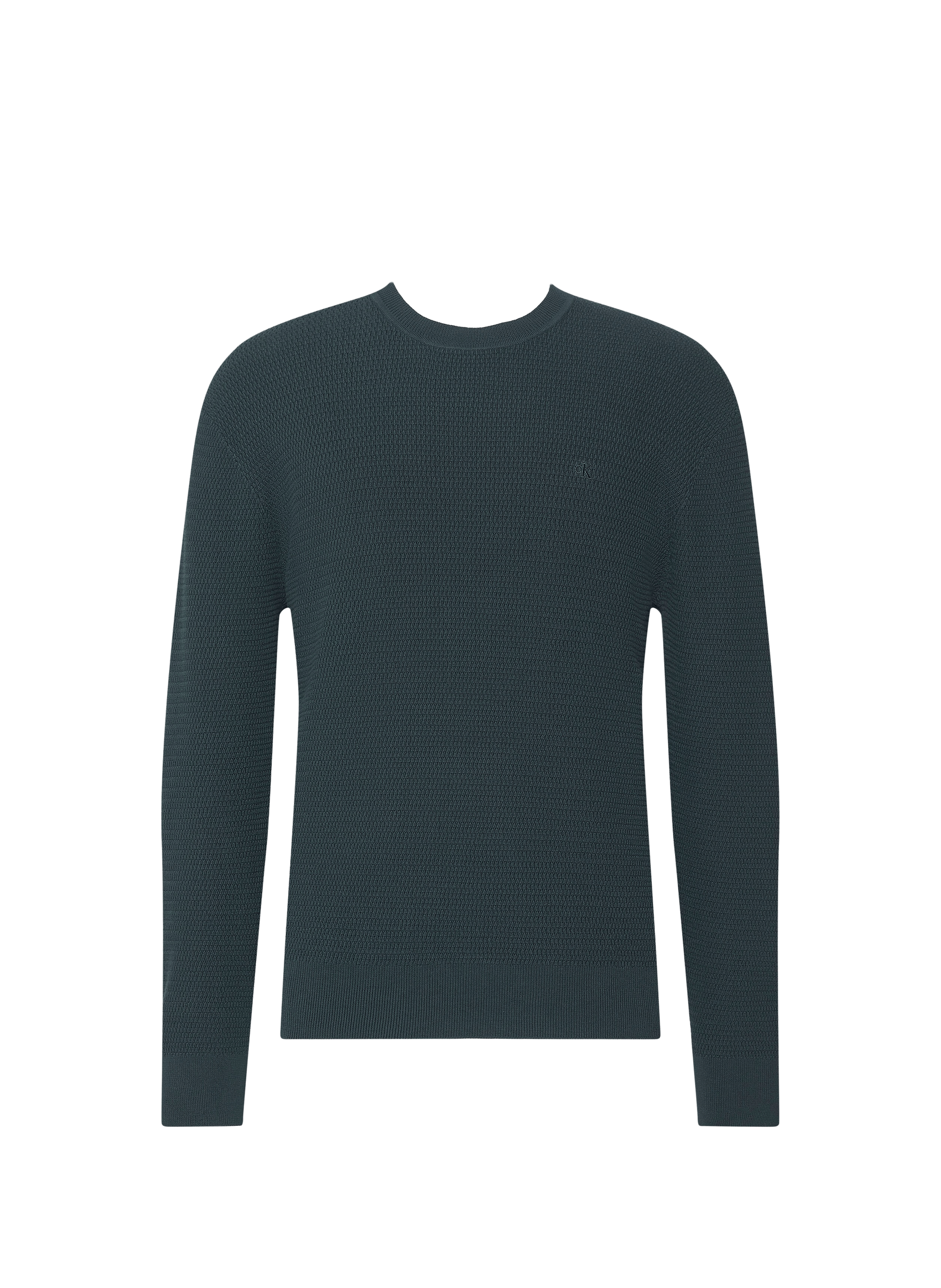 Pull en coton texturé CALVIN KLEIN Gris