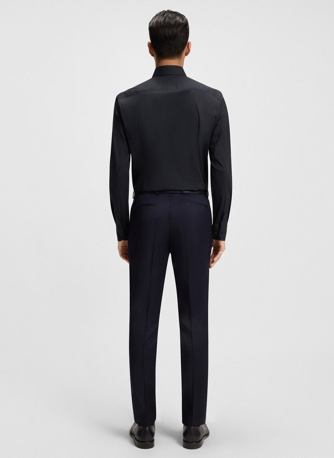 Chemise slim fit en coton mélangé BOSS Bleu