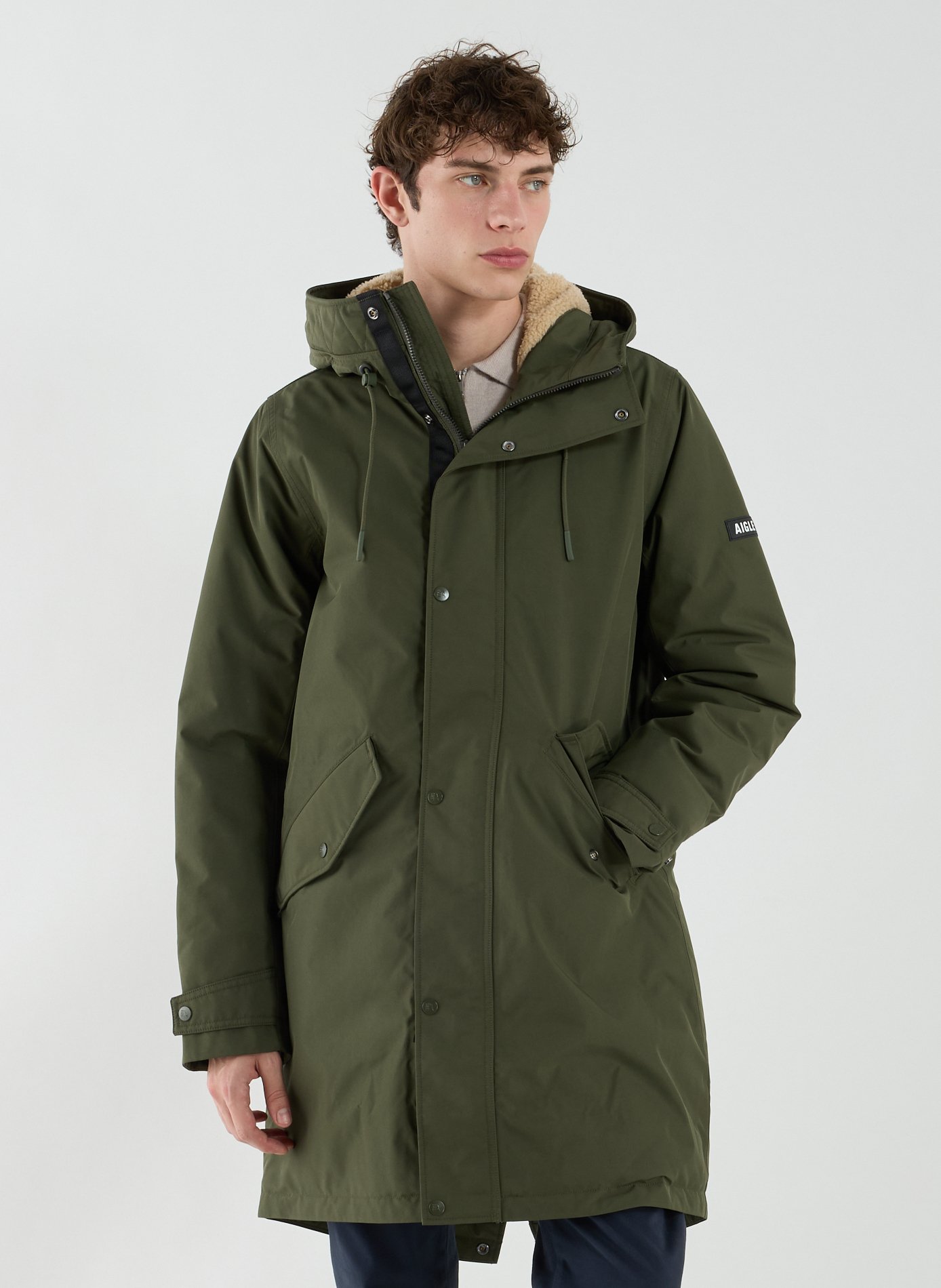 Parka Fishtail Gore-tex matelassée  AIGLE Kaki