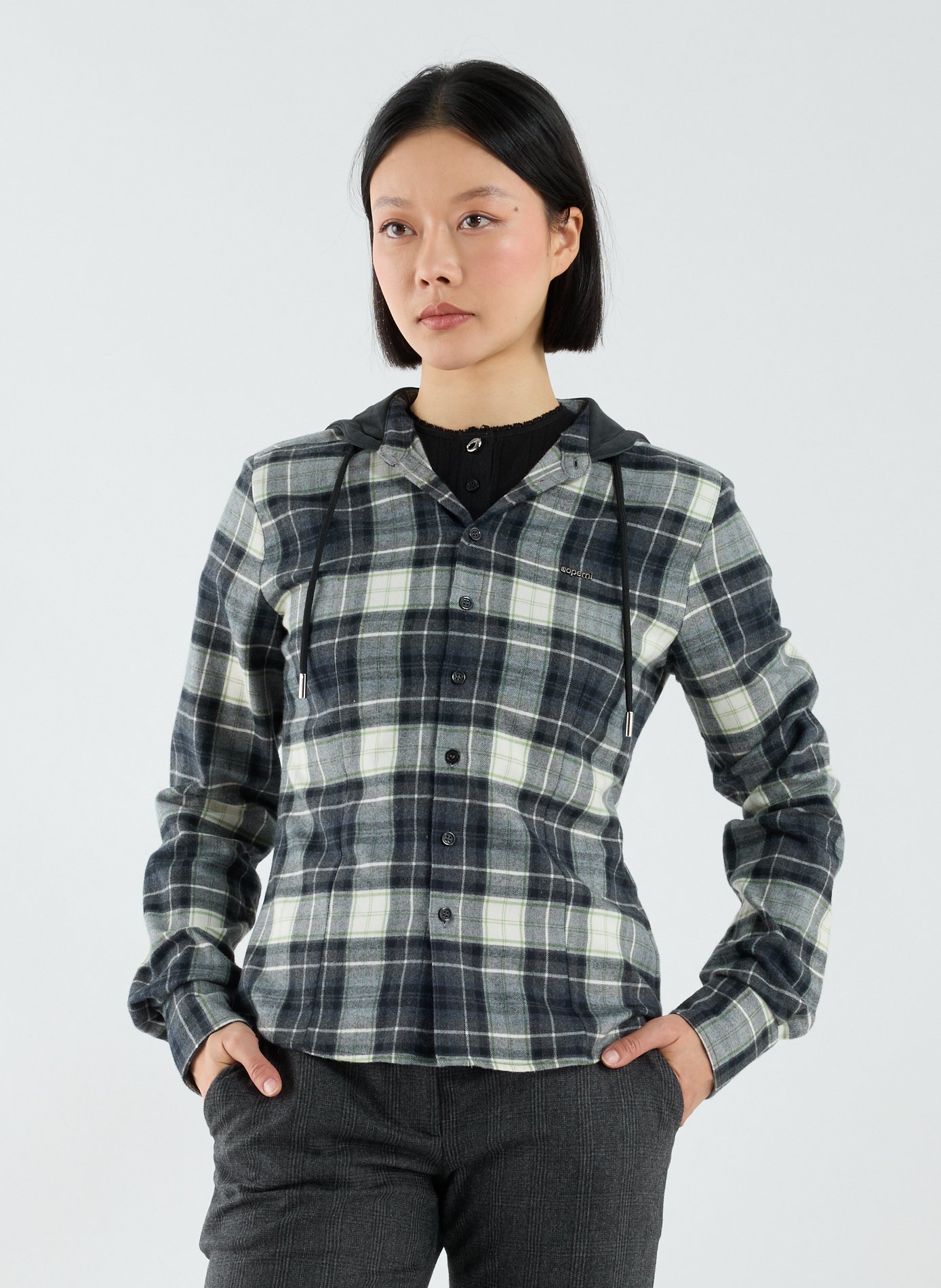 COPERNI Chemise ample à carreaux en coton Multicolore