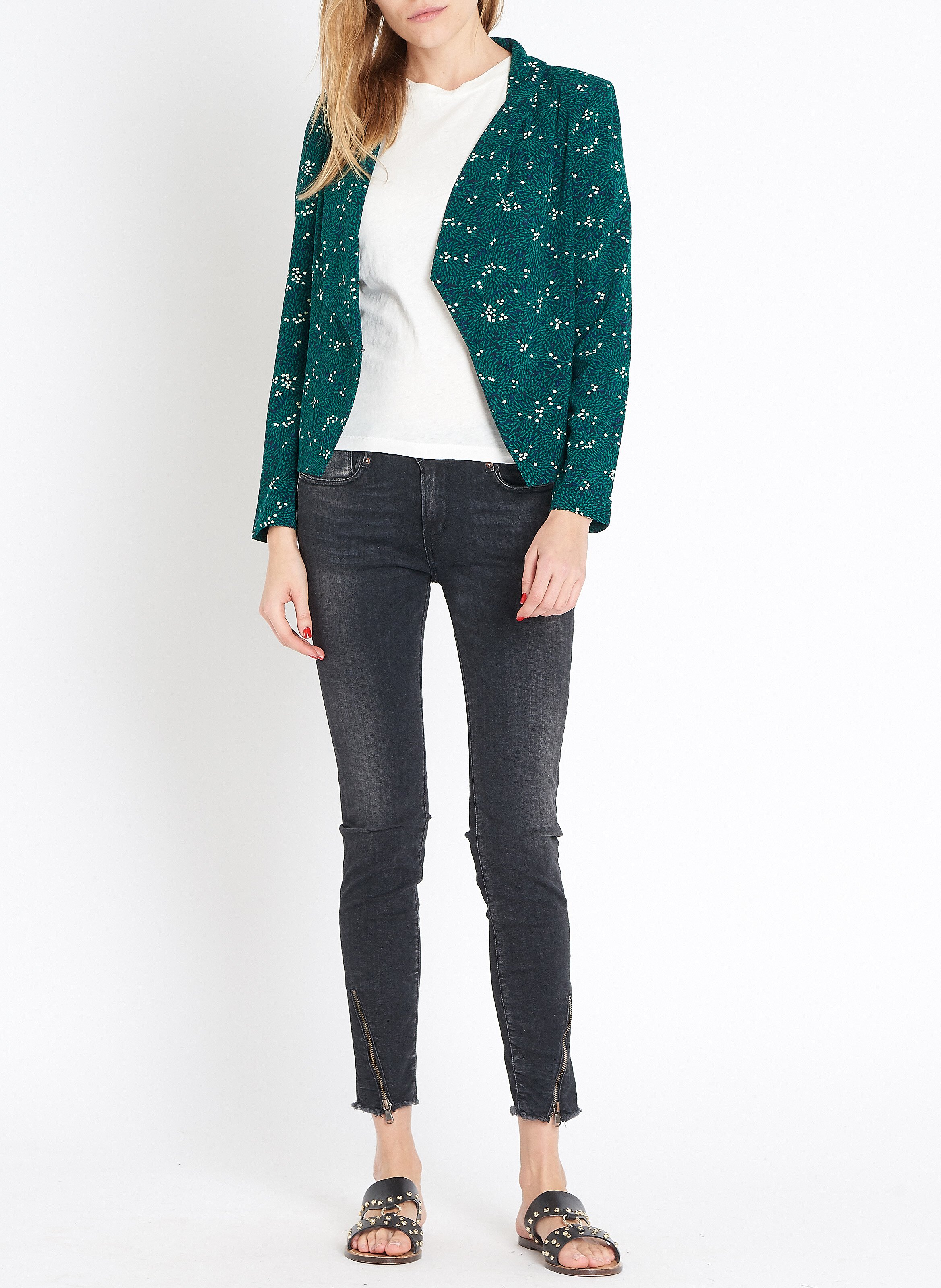 Tee-shirt col rond en coton gamipy AMERICAN VINTAGE Blanc