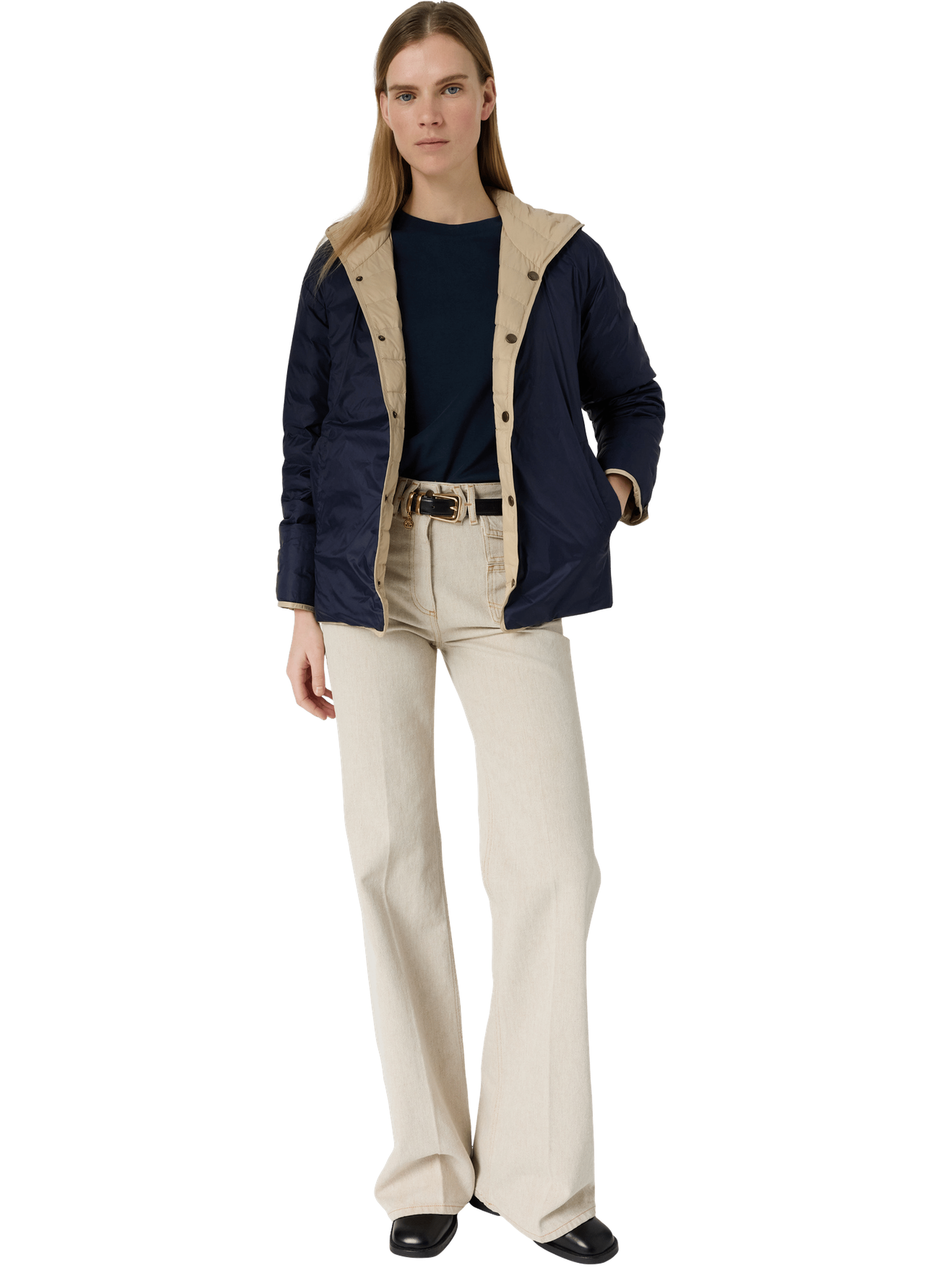 Doudoune réversible à capuche - PRISCILLE GERARD DAREL Beige