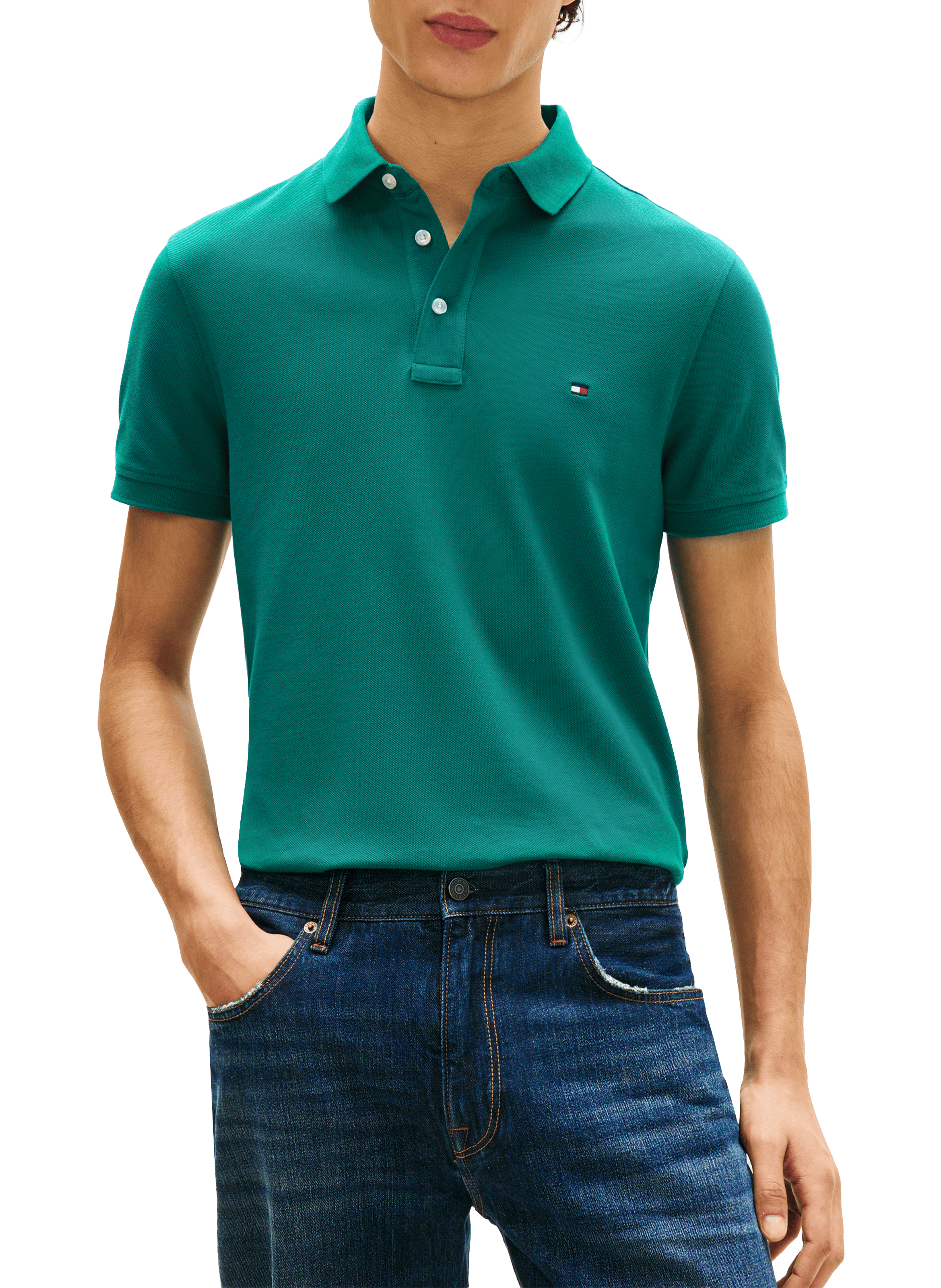 Polo en coton organique  Deep ocean