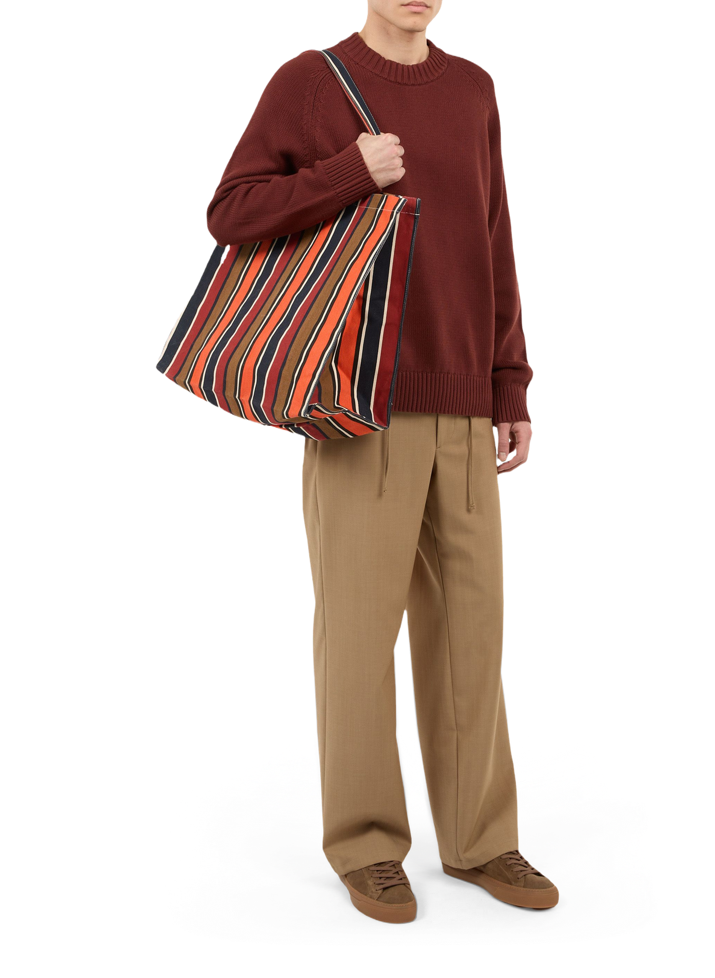 Pull Pann en maille en coton SAISON 1865 Marron