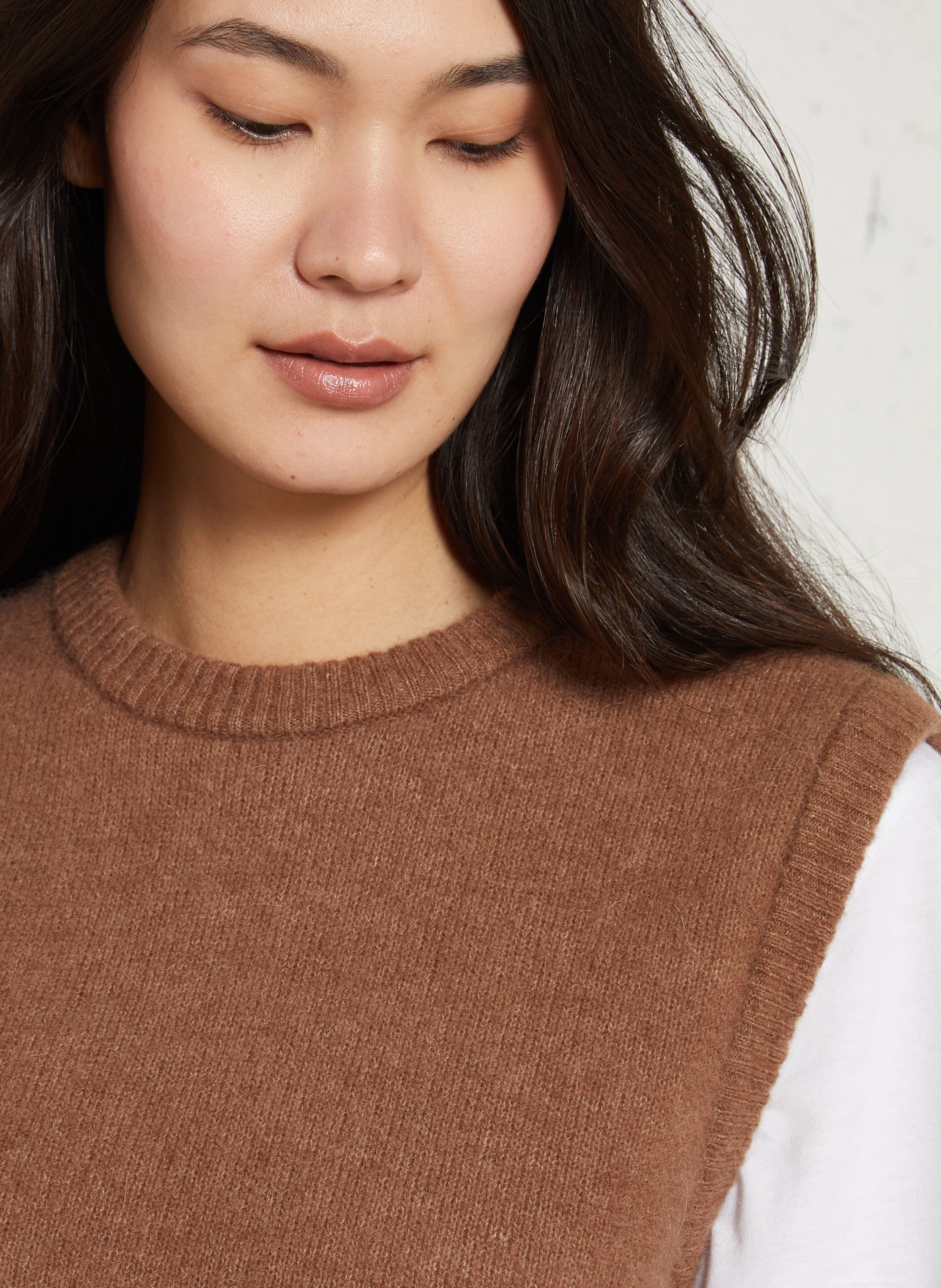 Pull oversize en maille vitow AMERICAN VINTAGE Marron