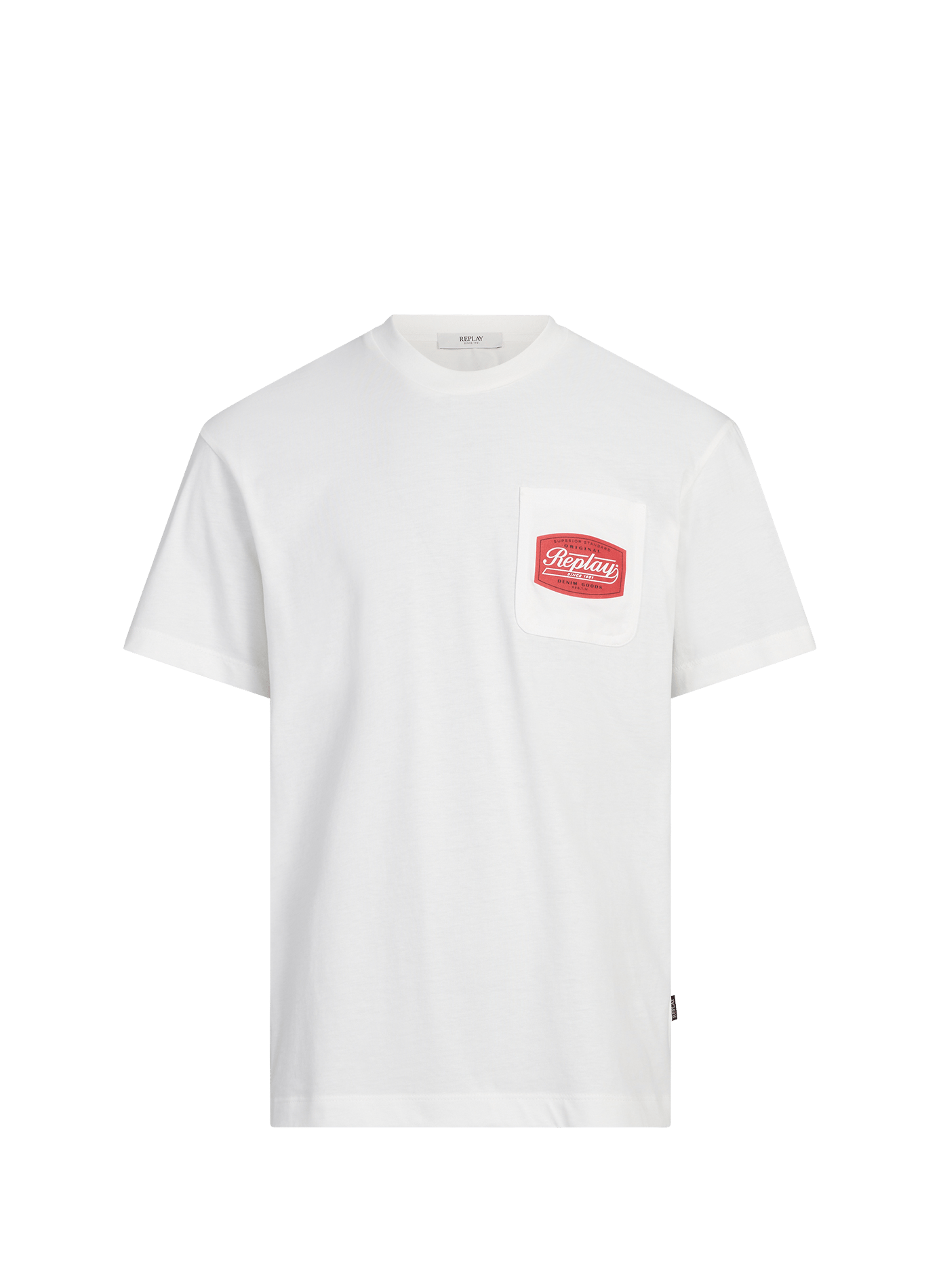 T-shirt à logo en coton  REPLAY Blanc