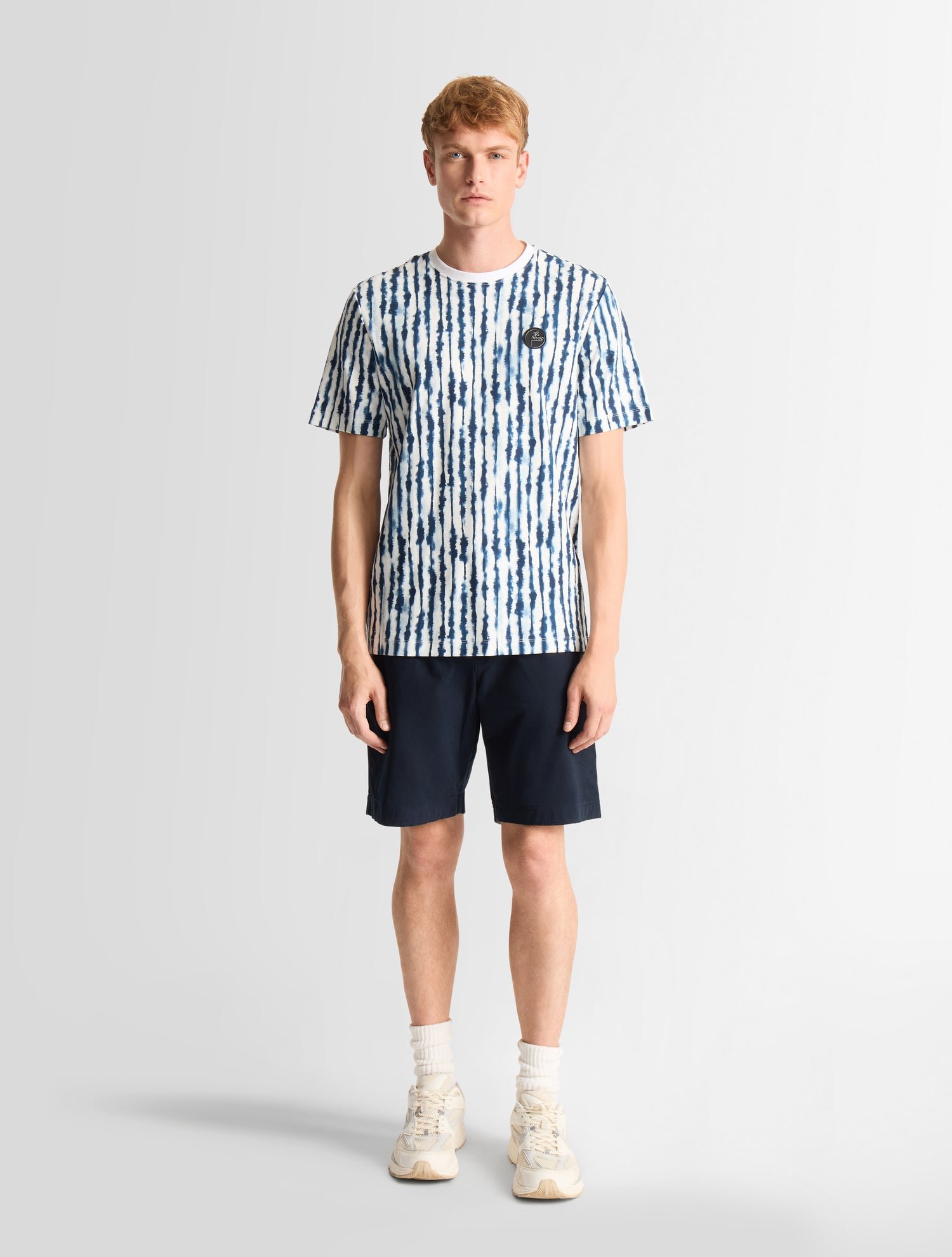 T-shirt tylo shibo col rond coupe regular FUSALP Bleu