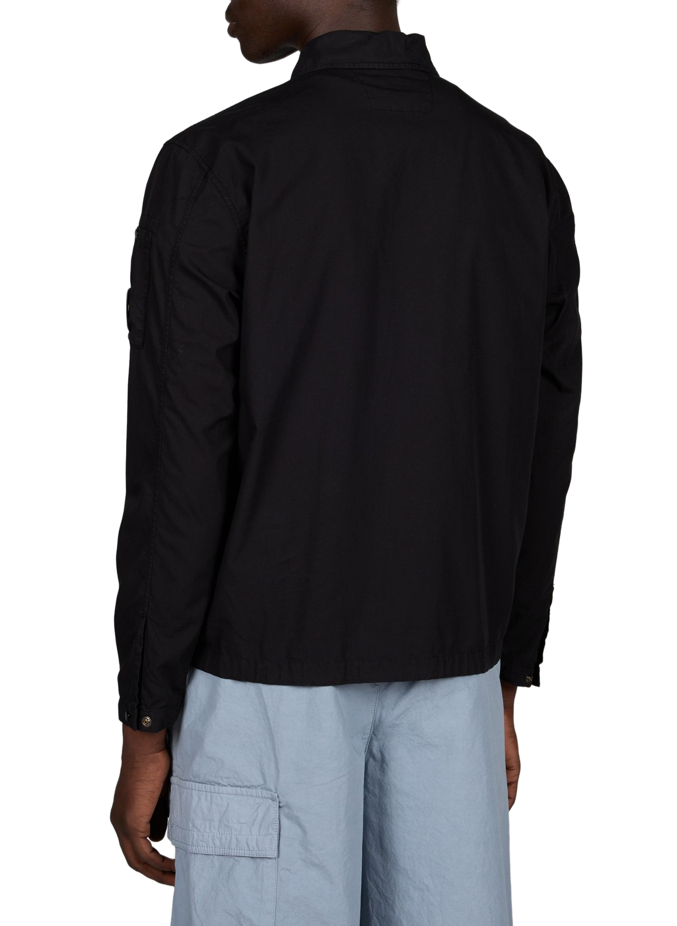 Solid color cotton overshirt CP COMPANY Black