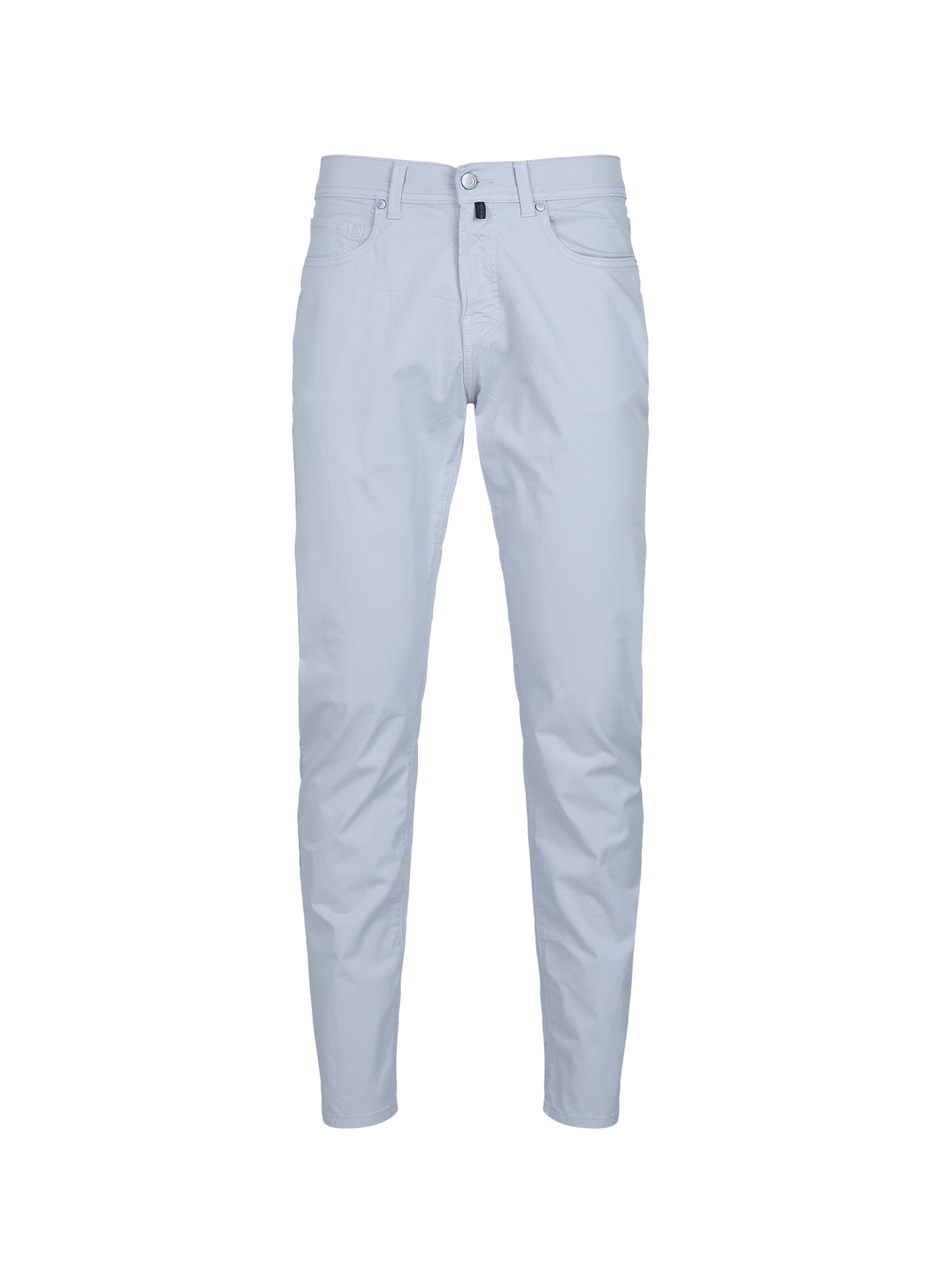 Tapered fit cotton trousers PIERRE CARDIN Blue