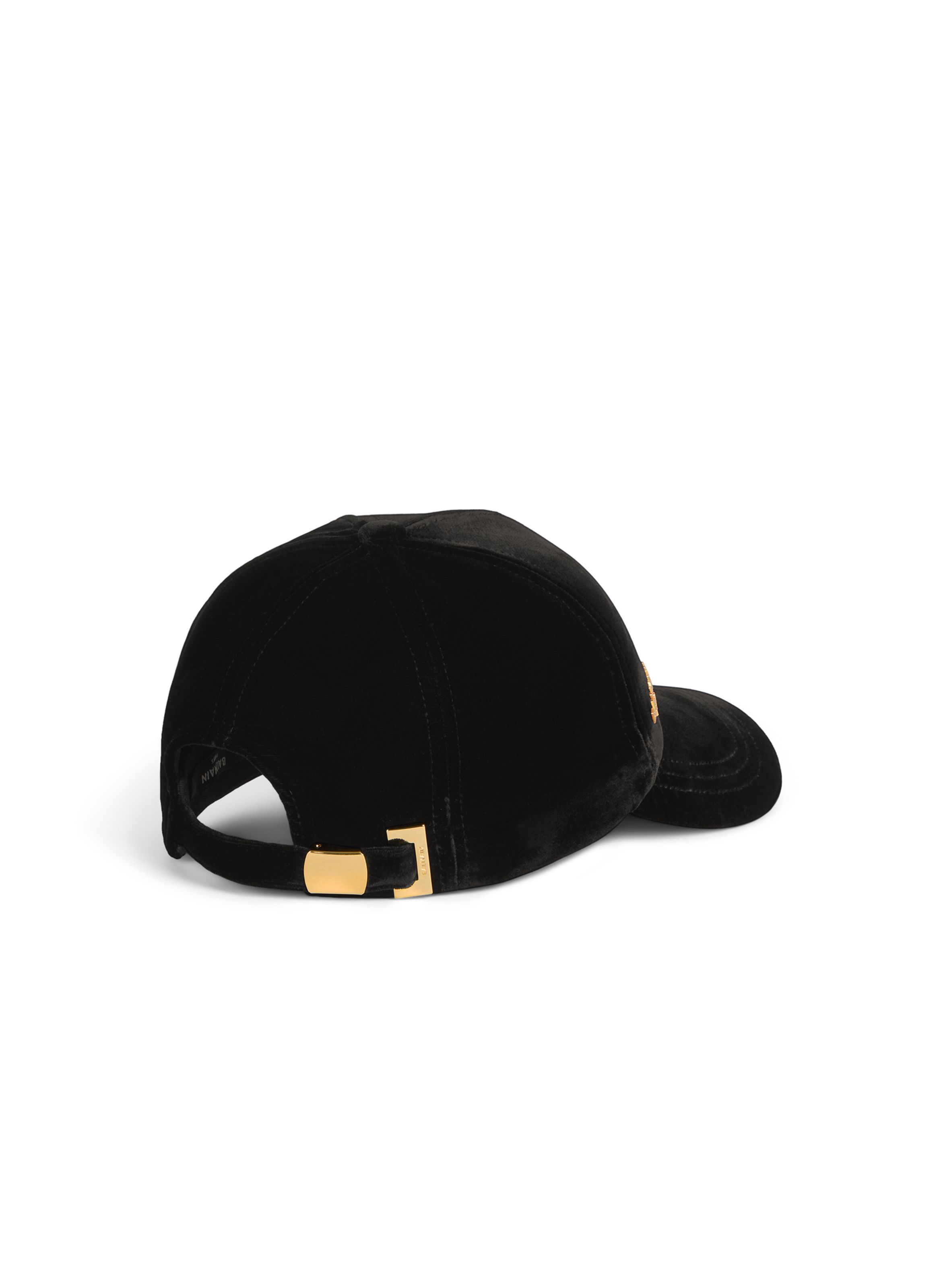 Casquette balmain paris en velours BALMAIN Noir