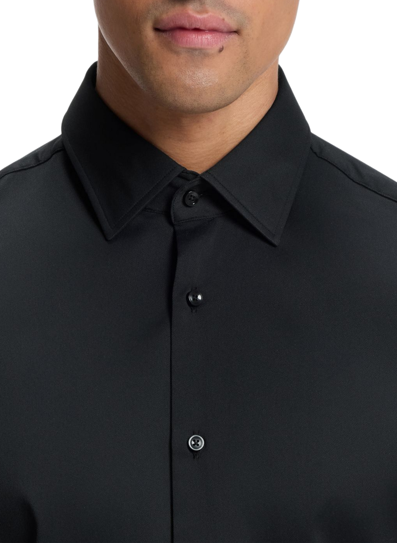 Chemise regular manches longues BOSS Noir