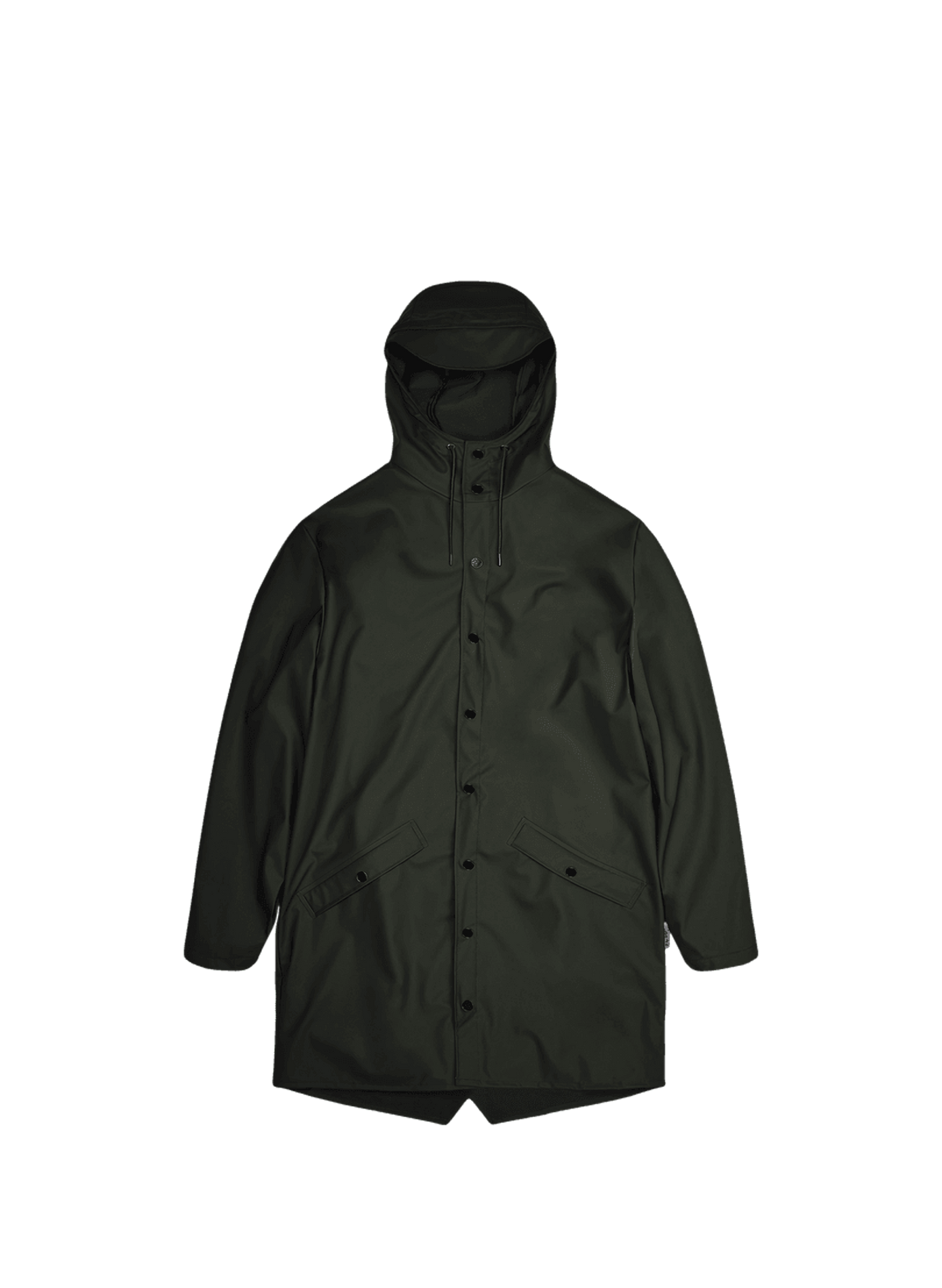 Long hooded raincoat Long Jacket Vert