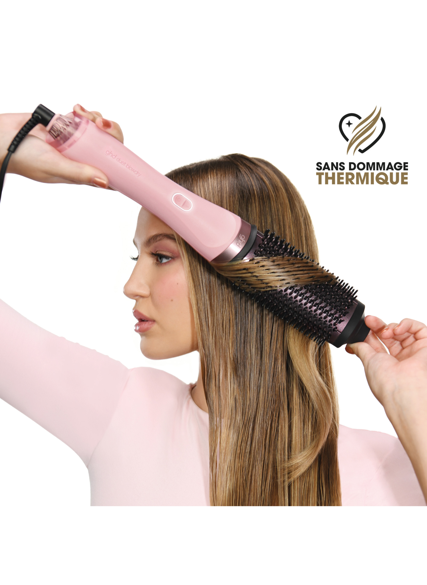 Brosse soufflante GHD Duet Blowdry - édition limitée Pink GHD Pink