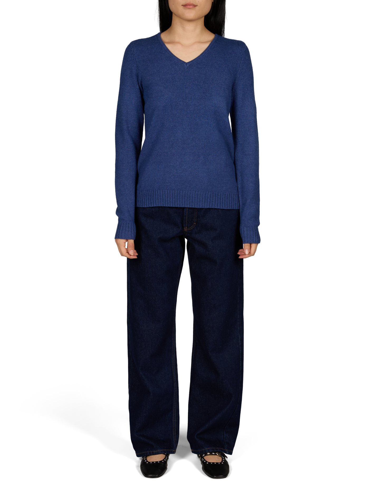 V-neck jumper VILA Blue