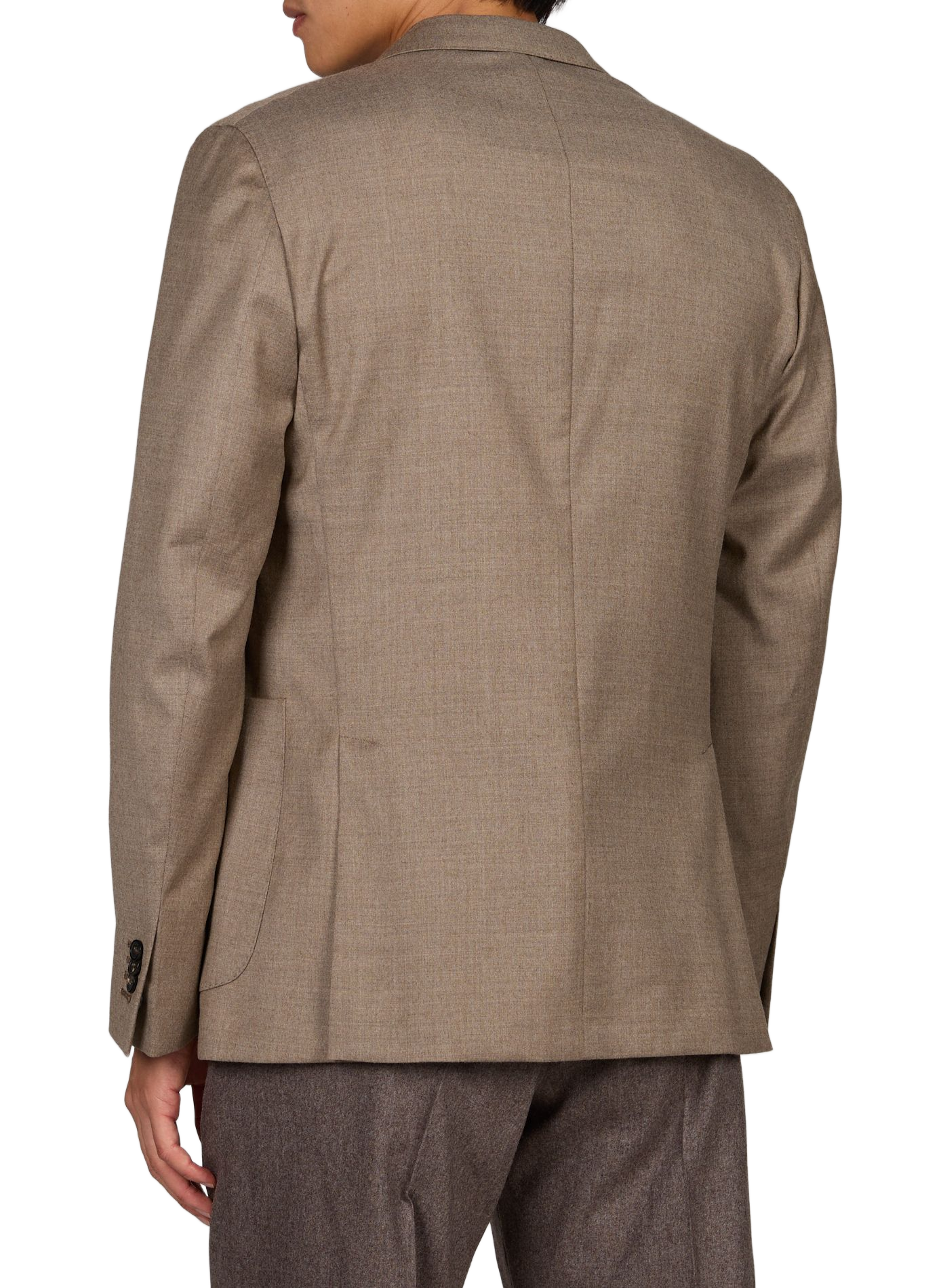 Straight blazer in blended virgin wool SLOWEAR Beige