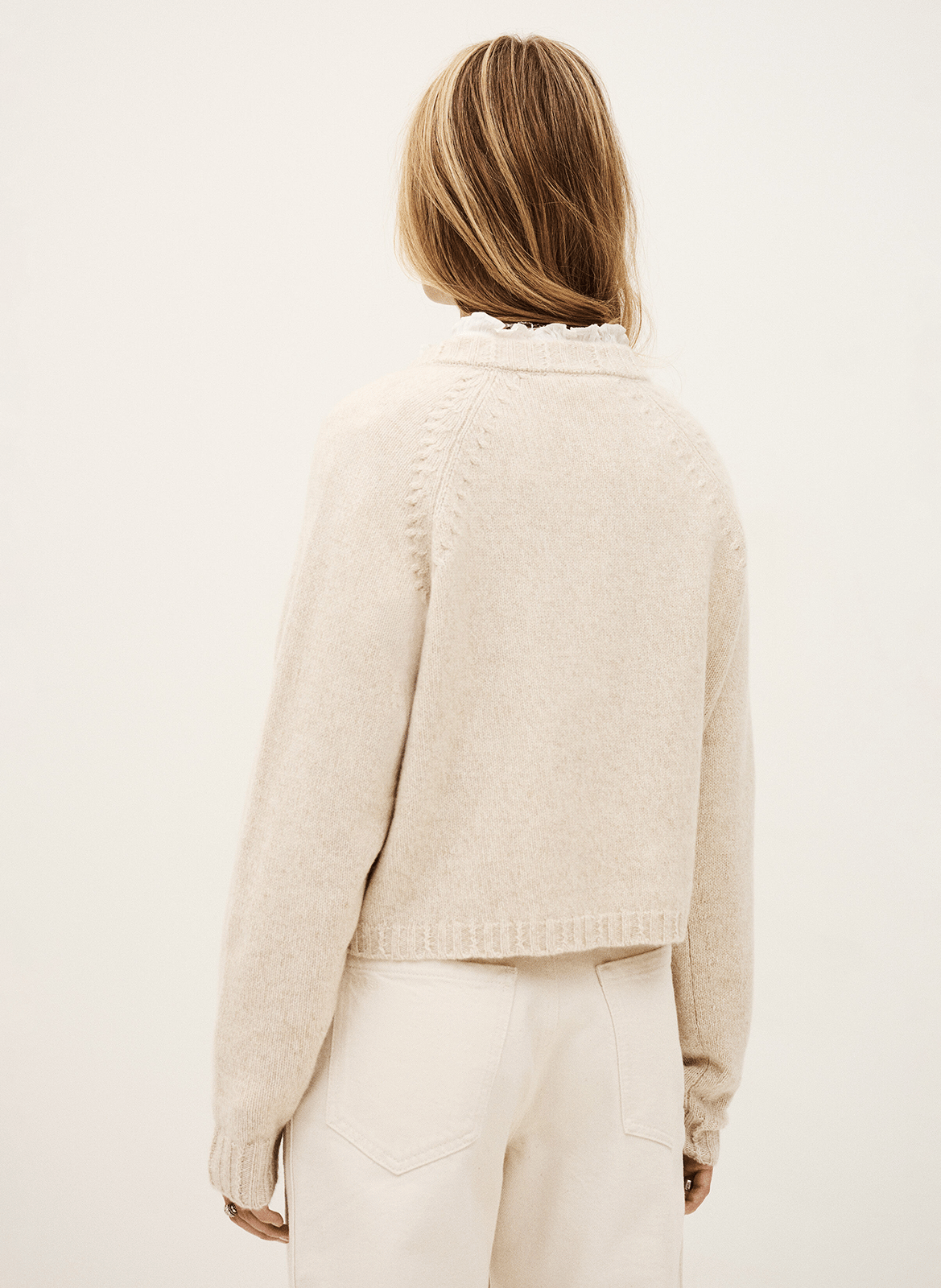 Pull col rond en cachemire corvy BA&SH Marron