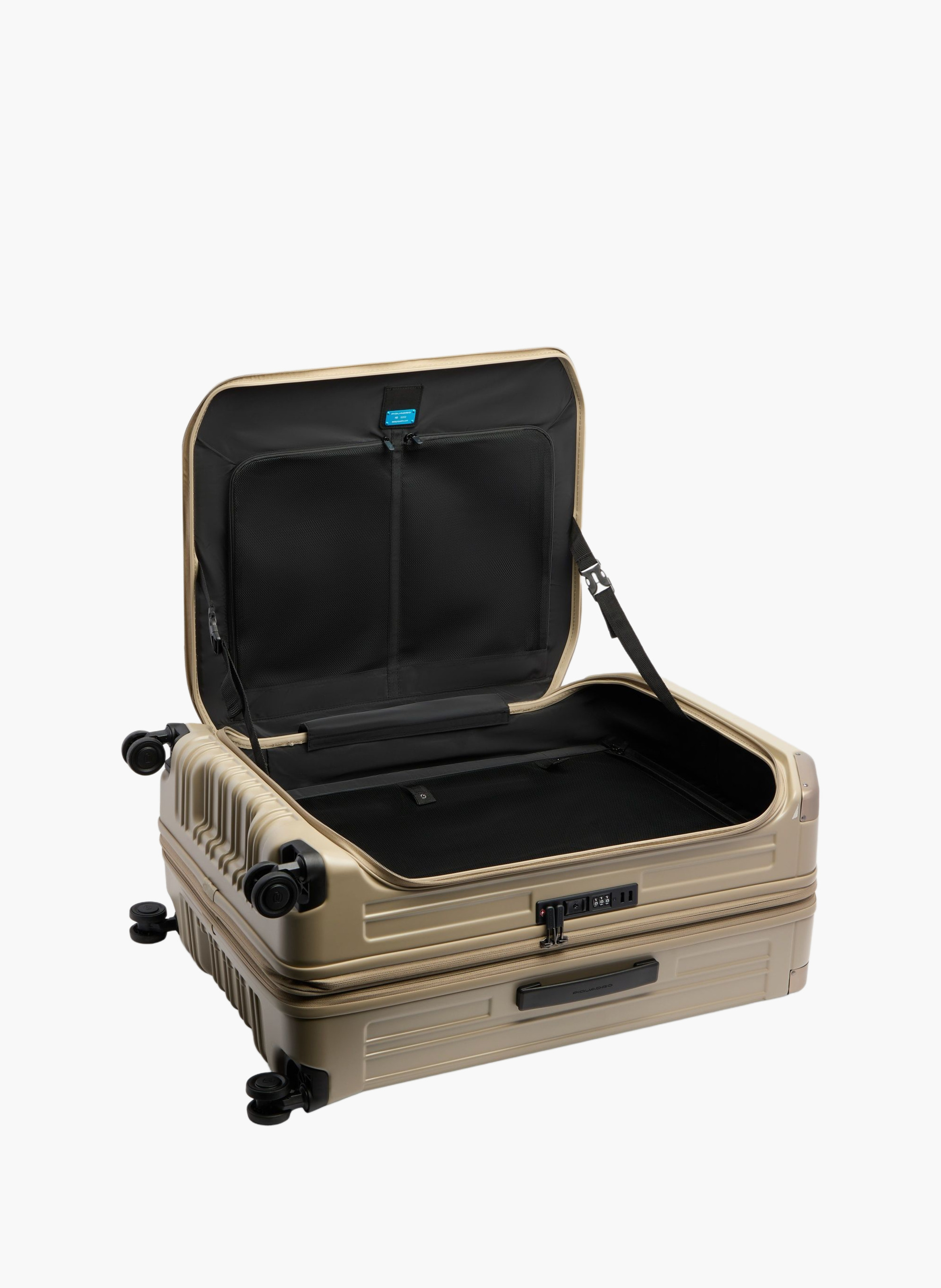 Grande valise à 4 roues extensible PIQUADRO Beige