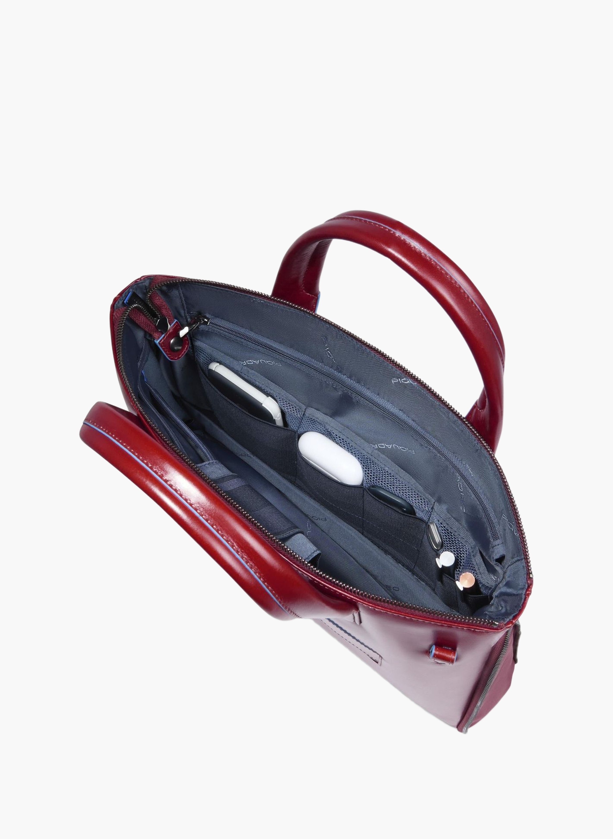 Sac à ordinateur mince 14" personnalisable PIQUADRO Rouge