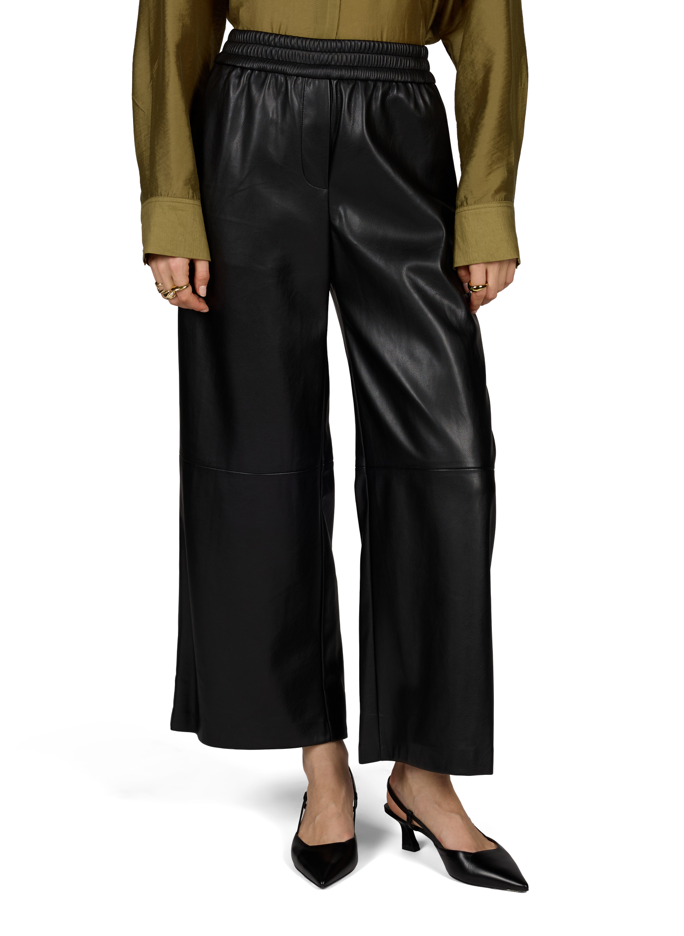 Weite Baumwollhose SUNCOO Schwarz