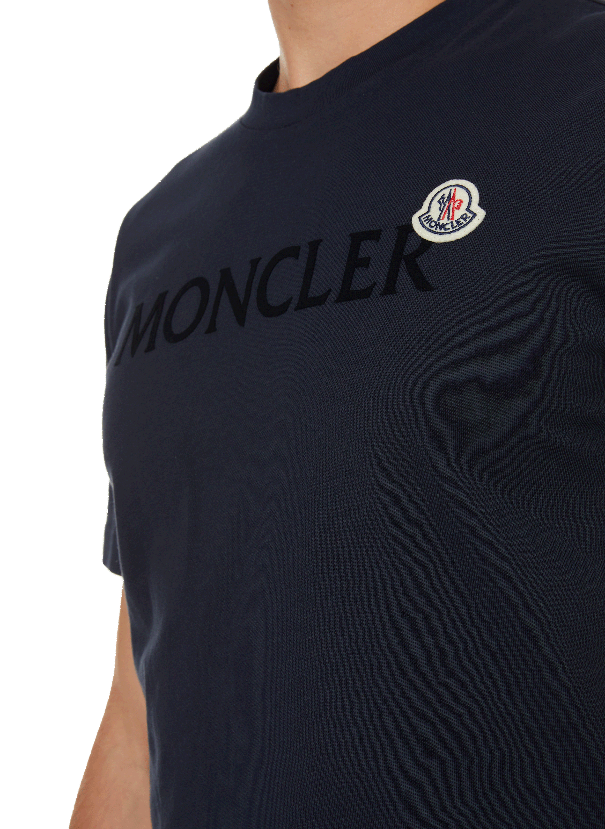 Logo T-shirt MONCLER Blue
