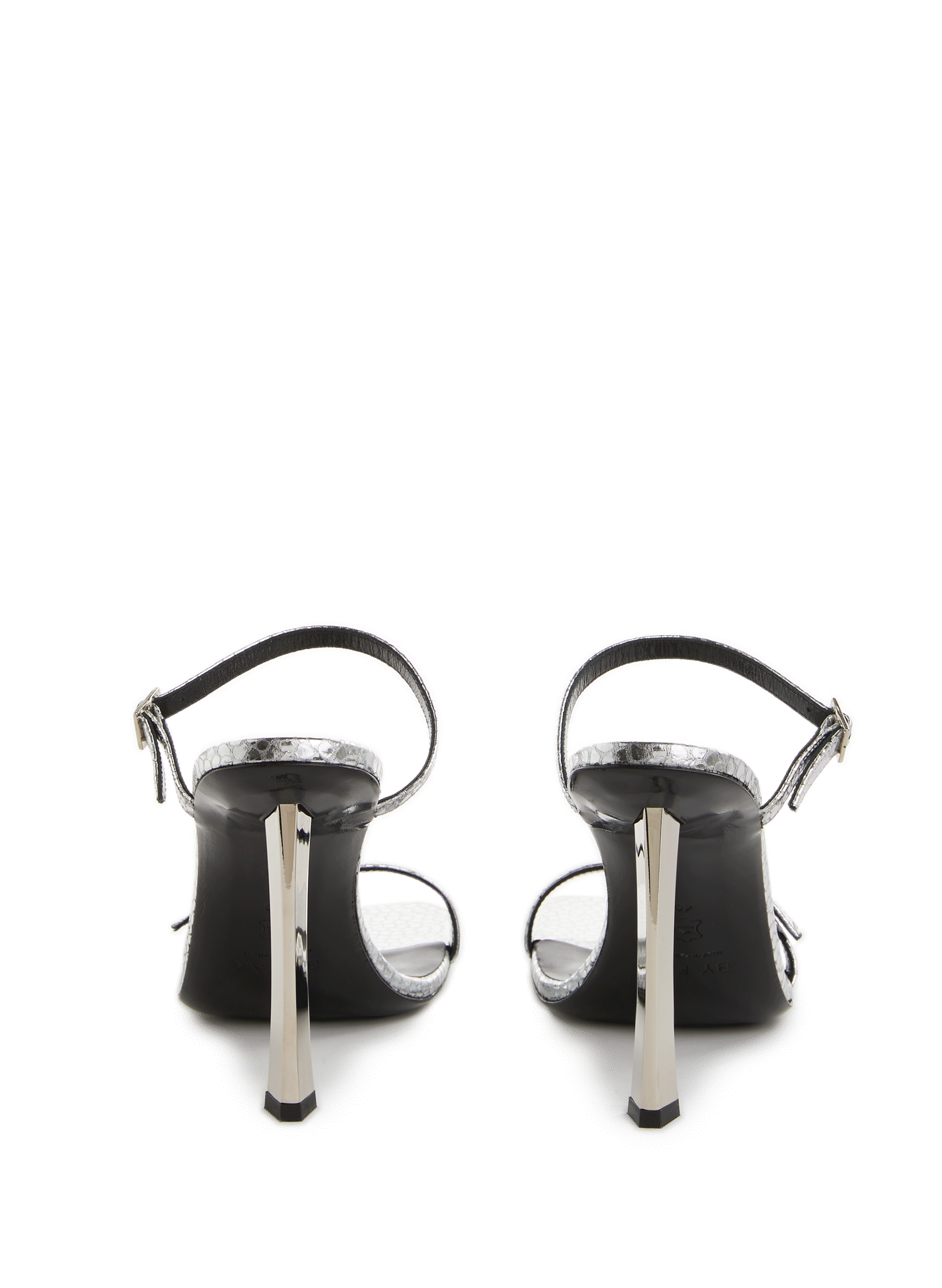 Sandales Flick en cuir BY FAR Argent