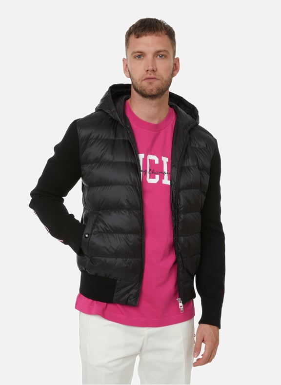 Moncler knitted sleeve sales jacket