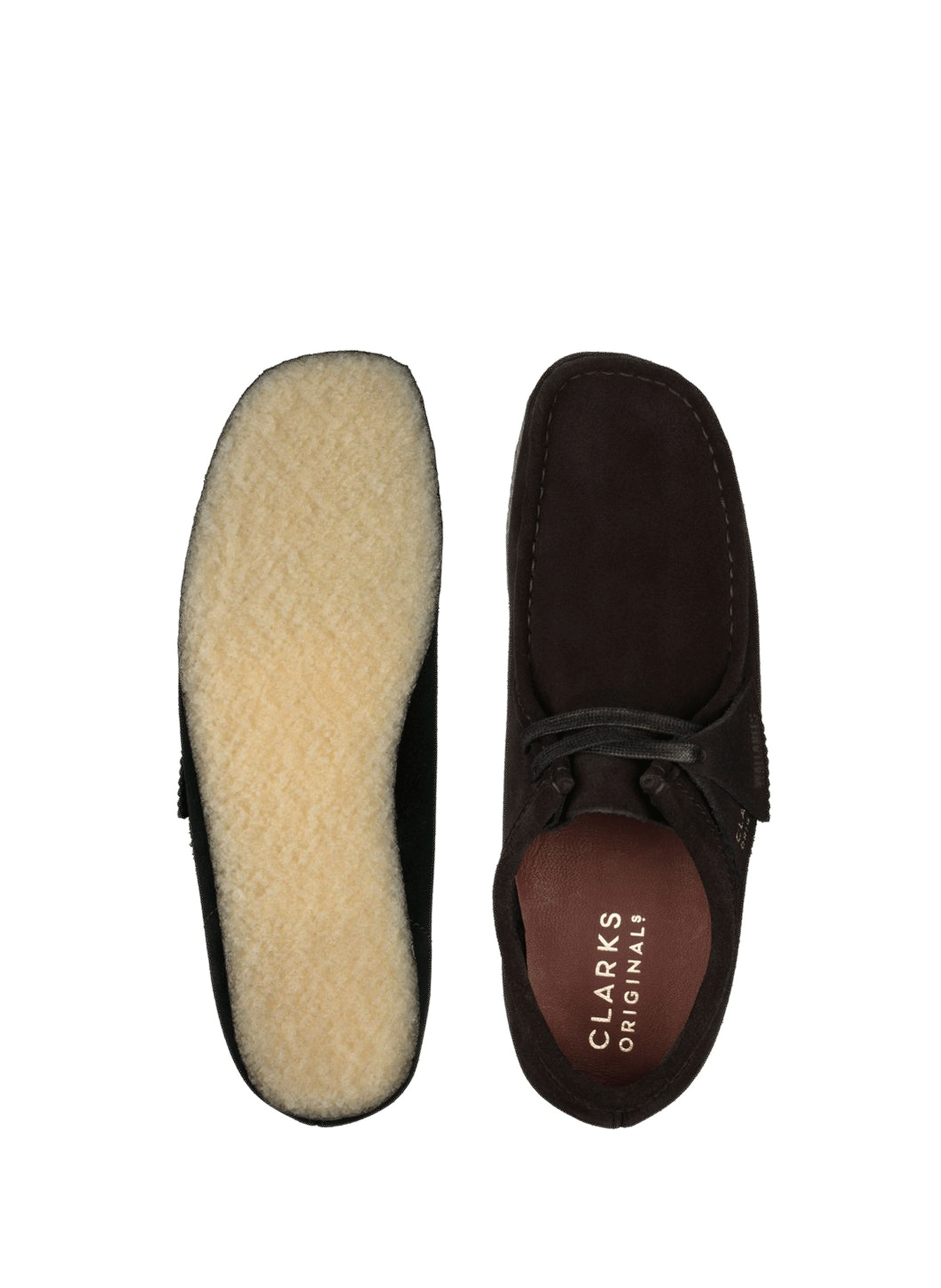 Wallabee suede shoes CLARKS Black