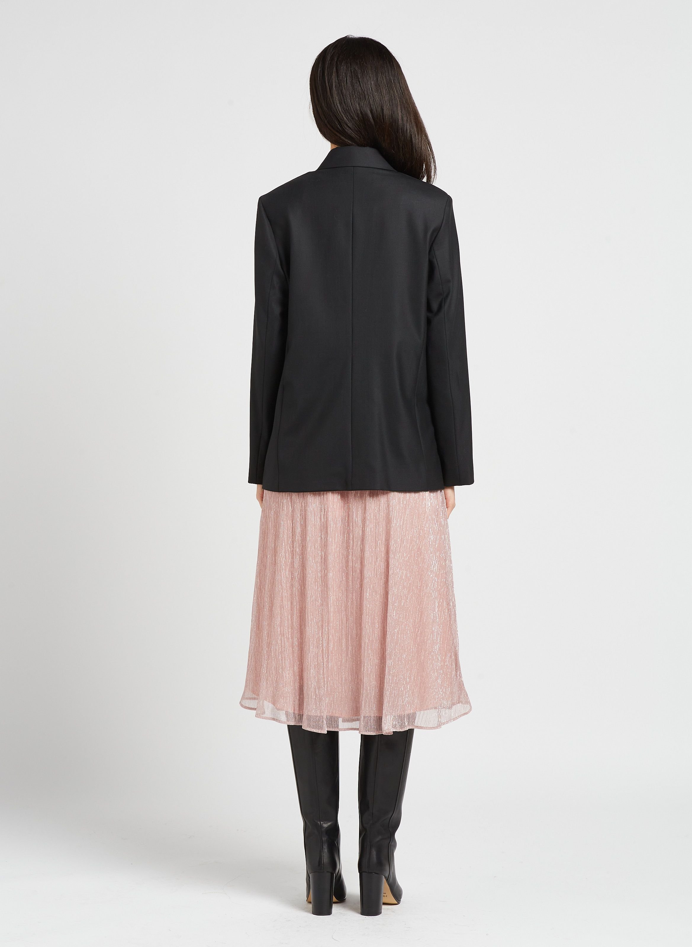 Bottes à talon en cuir venezuela JONAK Noir