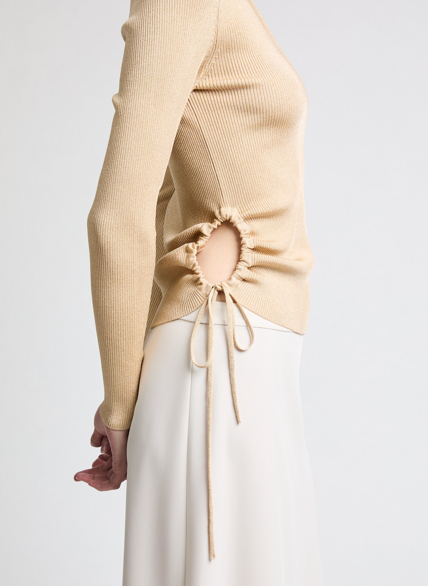 Pull maille chaussette VAEY SAISON 1865 Doré