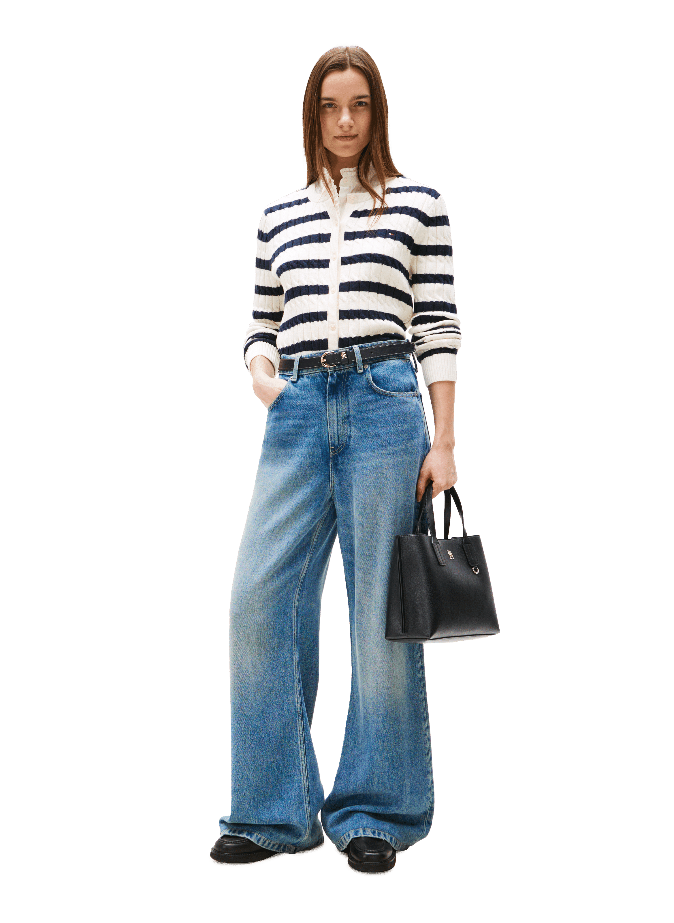 Sac cabas à logo TOMMY HILFIGER Noir