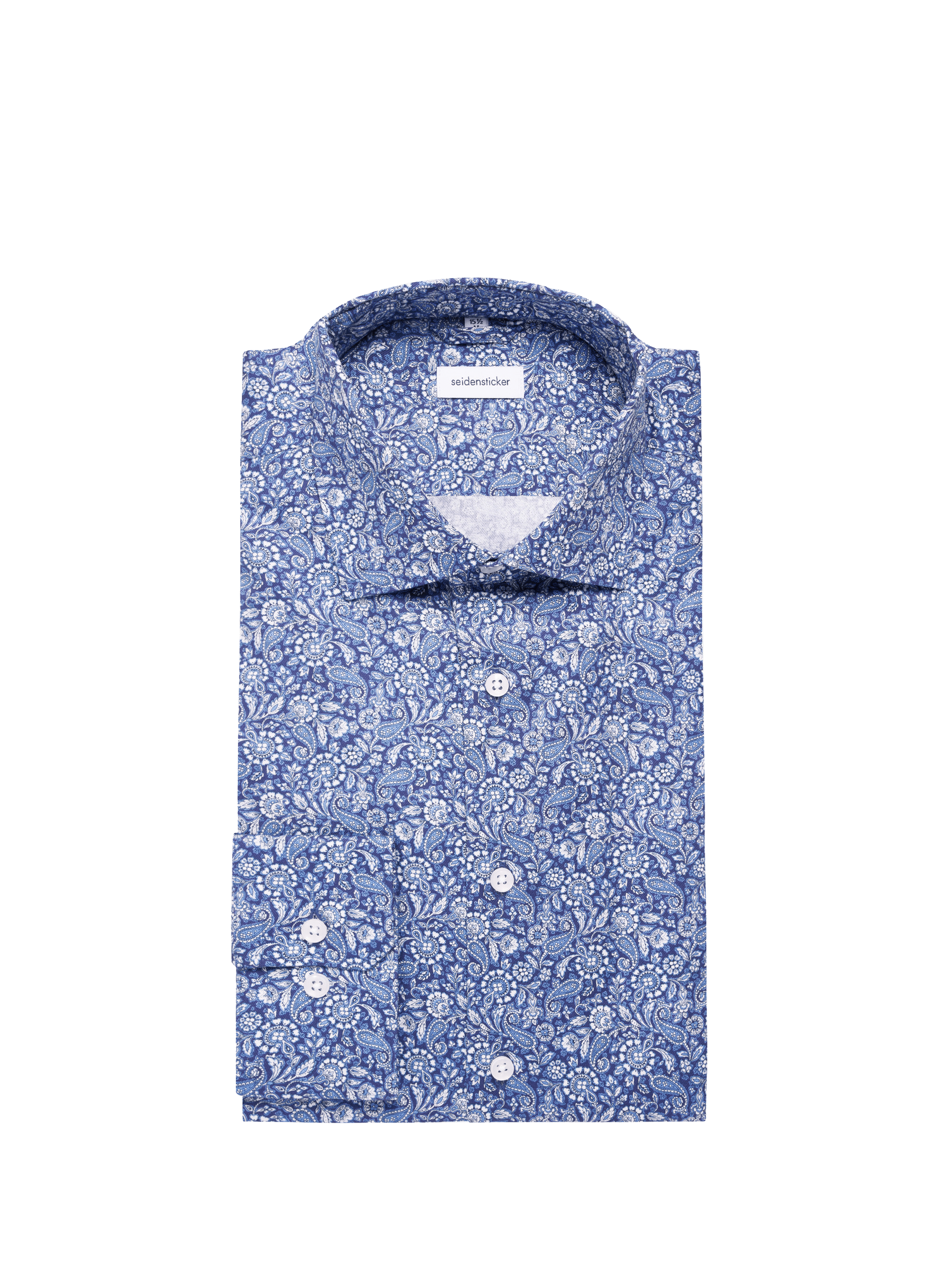 Cotton patterned shirt SEIDENSTICKER Blue