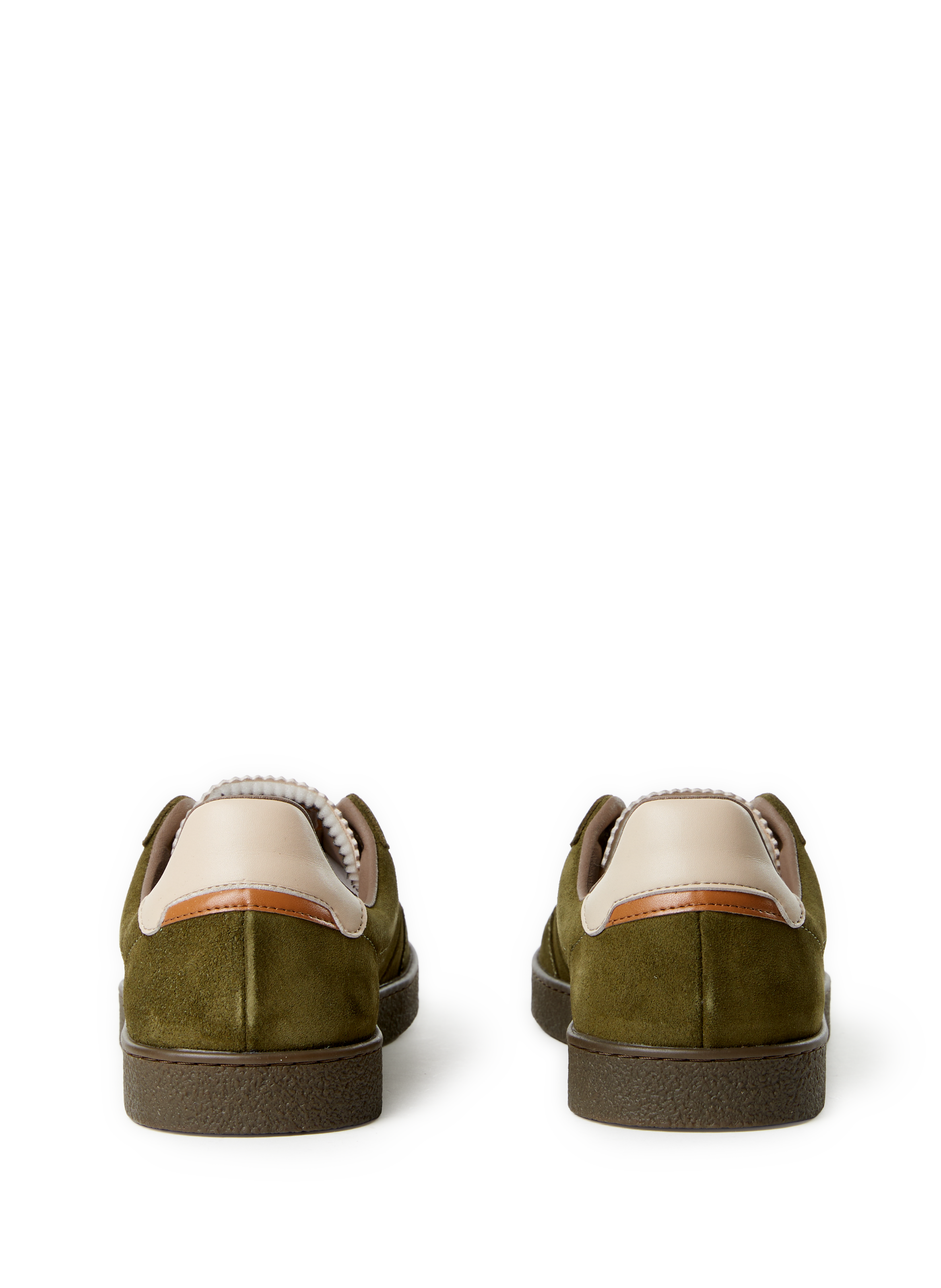 Baskets en cuir mélangé FAGUO Vert