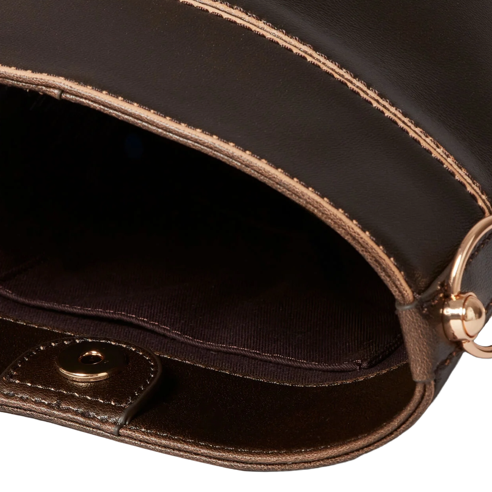 Sac à main sceau en cuir CLAUDIE PIERLOT Marron