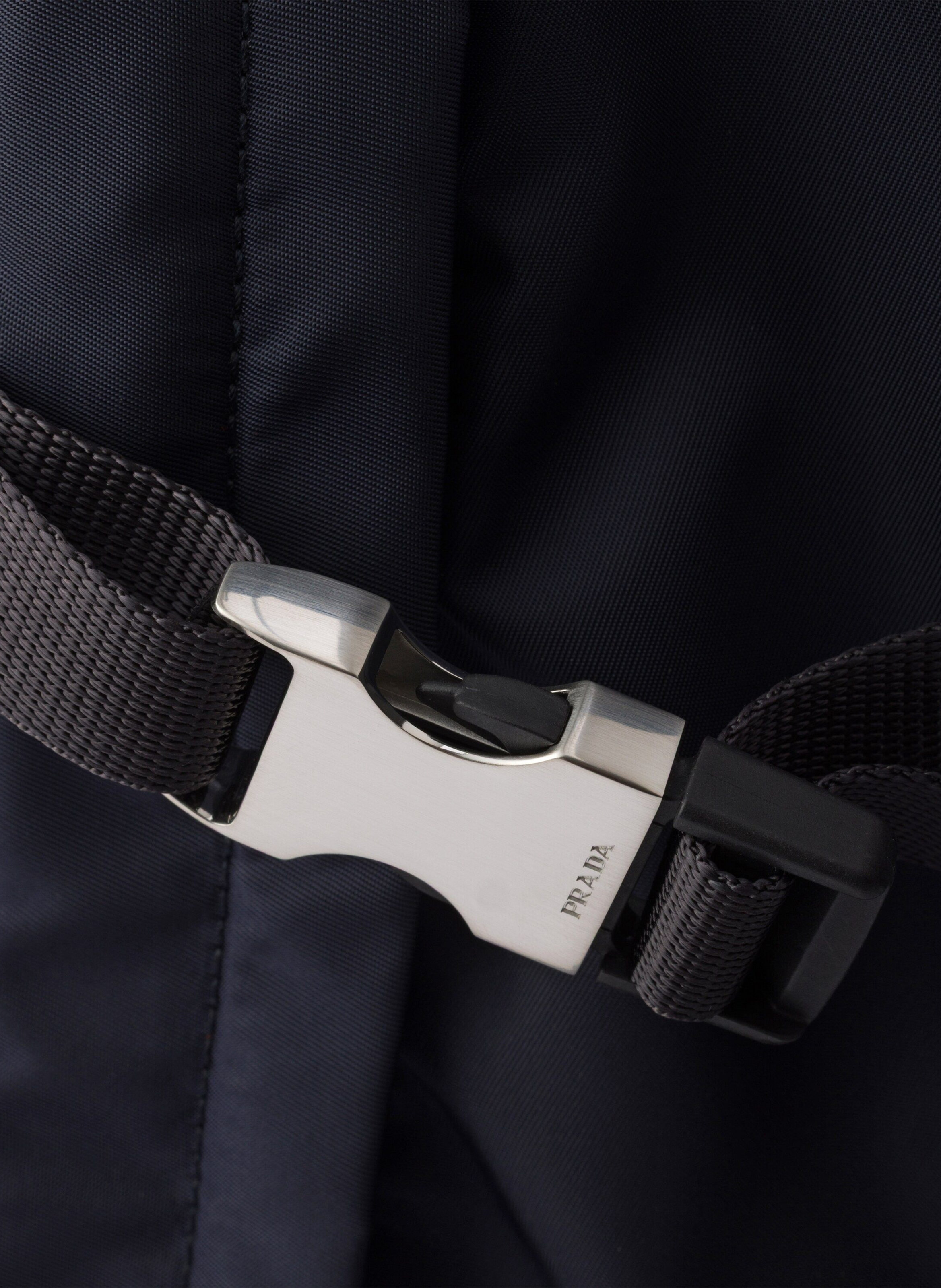 Sac à dos prada speedrock en re-nylon et cuir PRADA Bleu