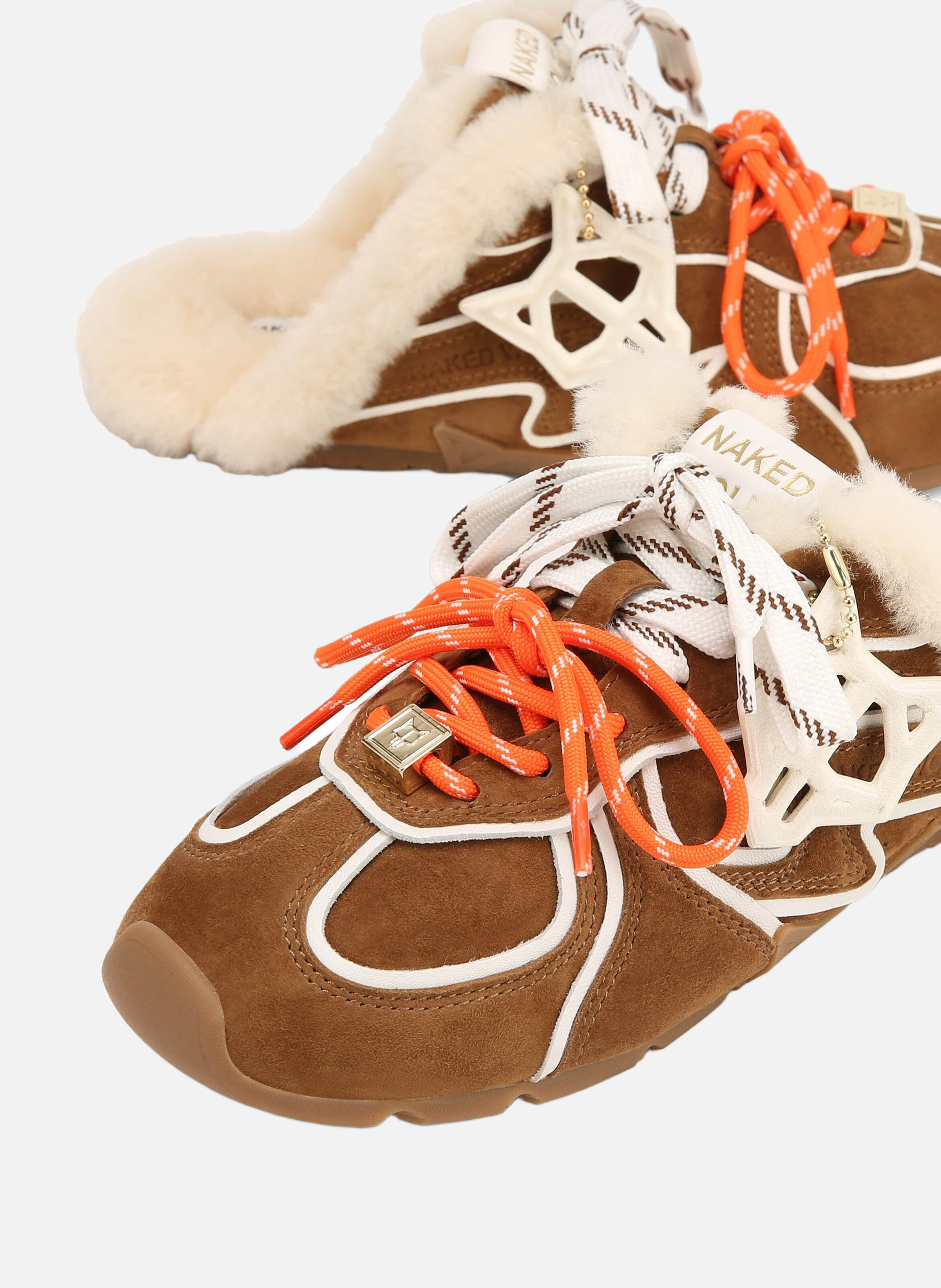 Mules adorn NAKED WOLFE Marron