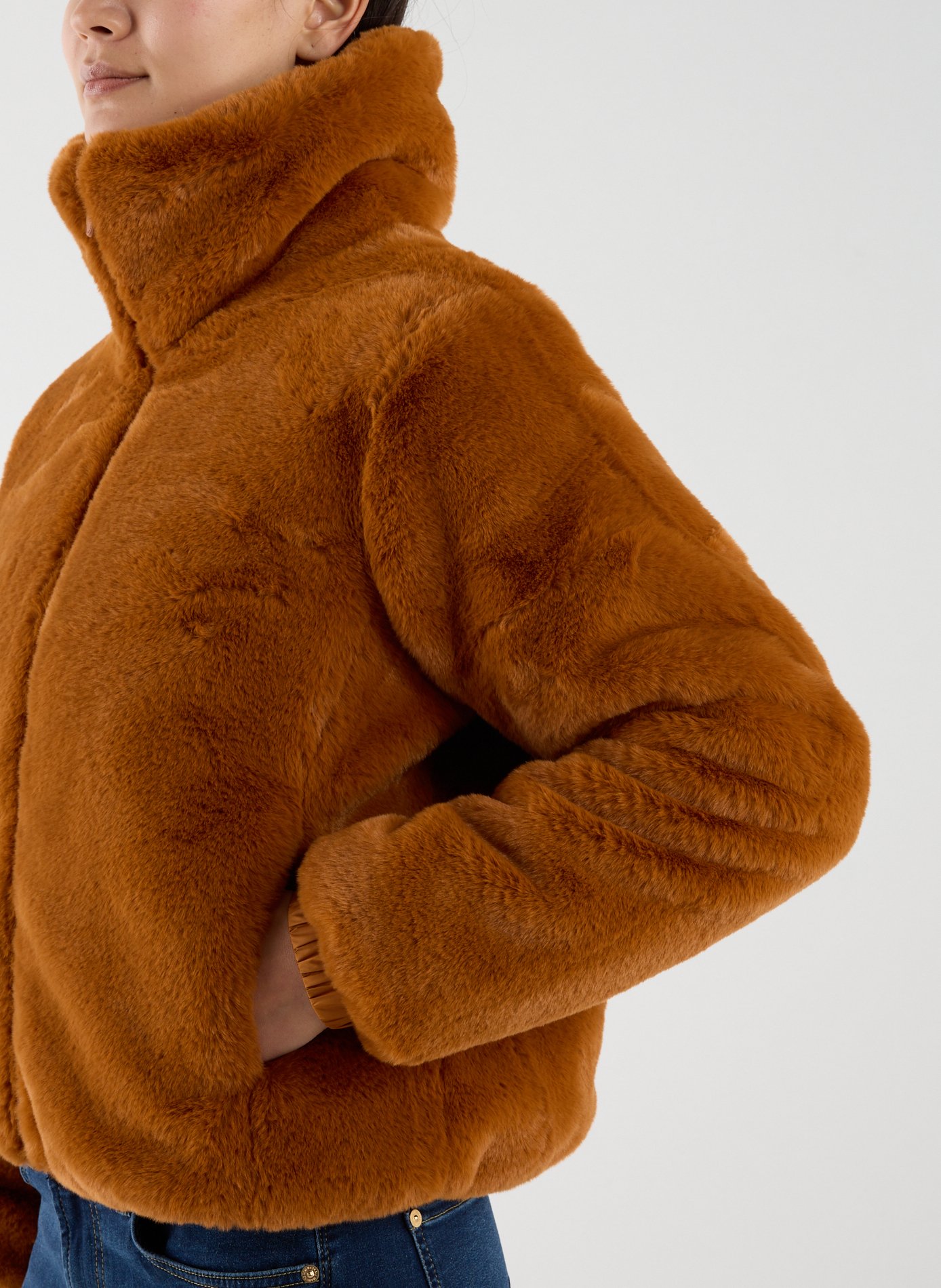 Reversible jacket with a classic collar SAVE THE DUCK Brown