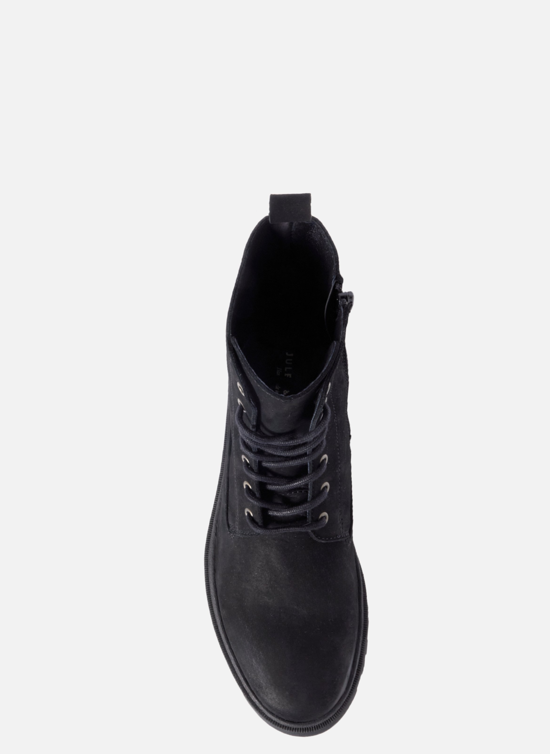 Boots lacet sacha cuir nubuck noir JULES & JENN Noir