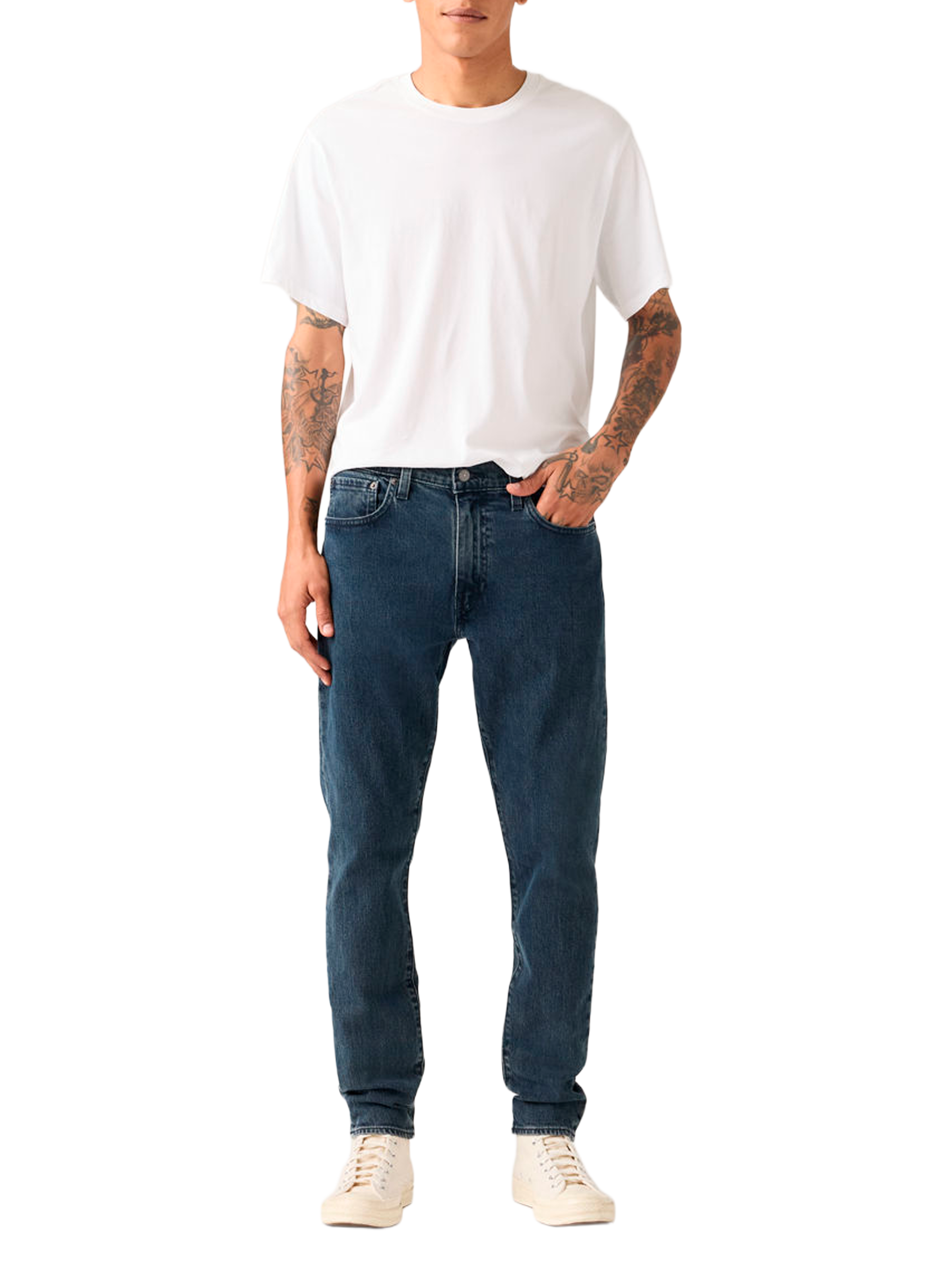 Slim jeans 512 Slim Taper in gemengd katoen LEVI'S Blauw
