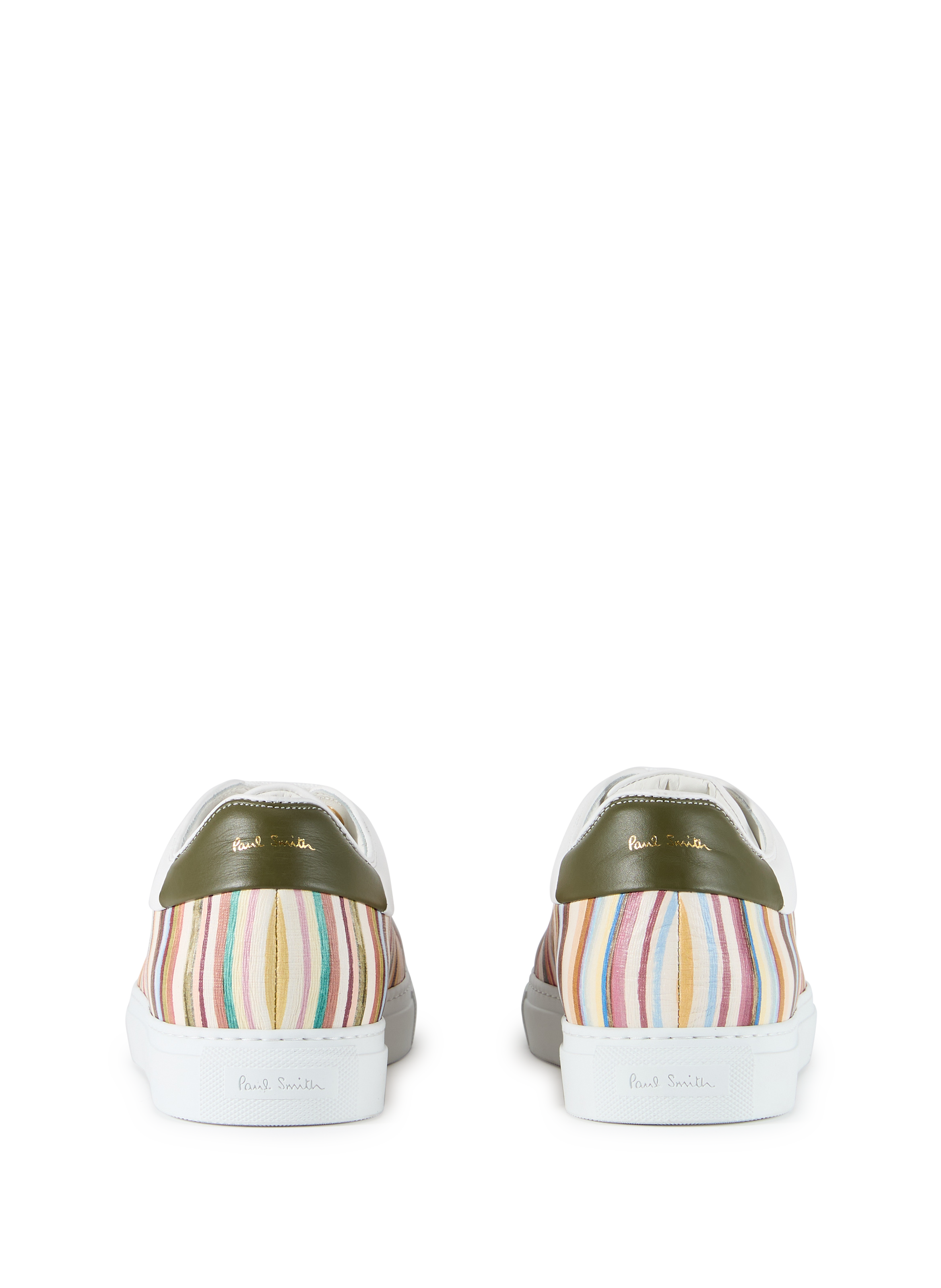 Gestreifte Ledersneaker PAUL SMITH Mehrfarbig