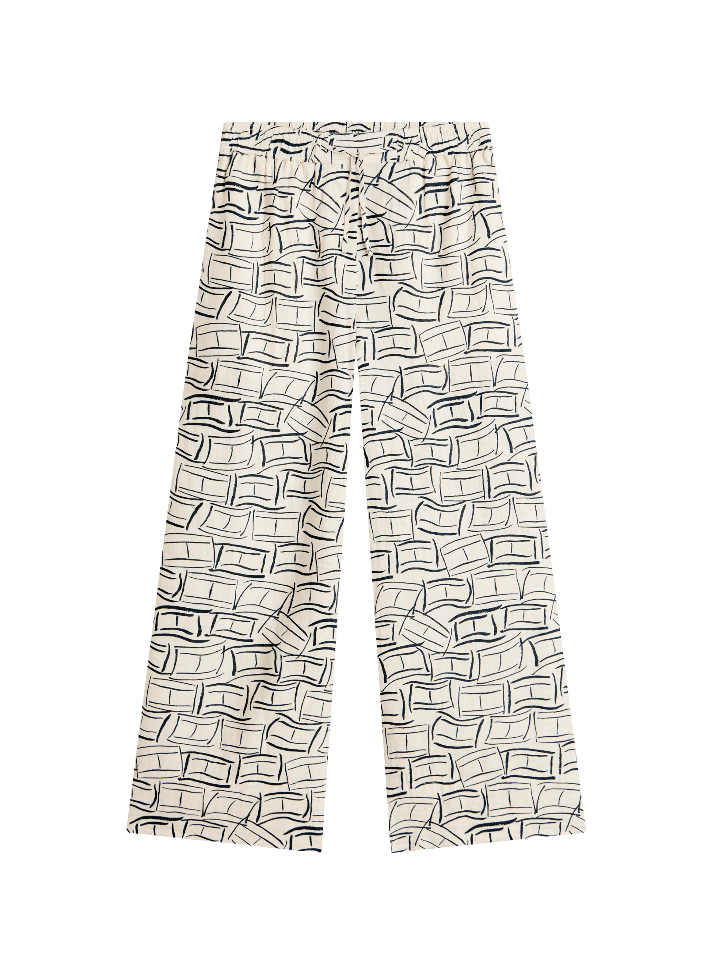 Wide-legged printed linen trousers TOMMY HILFIGER Multicolour